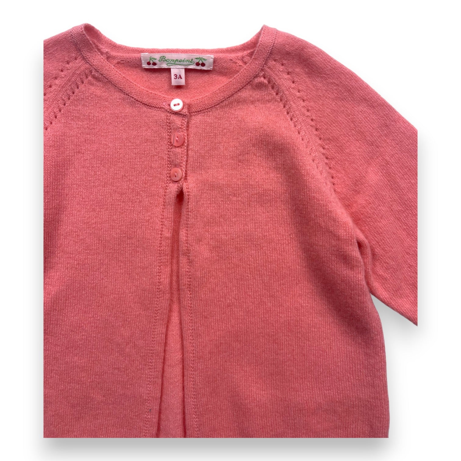 BONPOINT - Rosa Kaschmir-Cardigan - 3 Jahre
