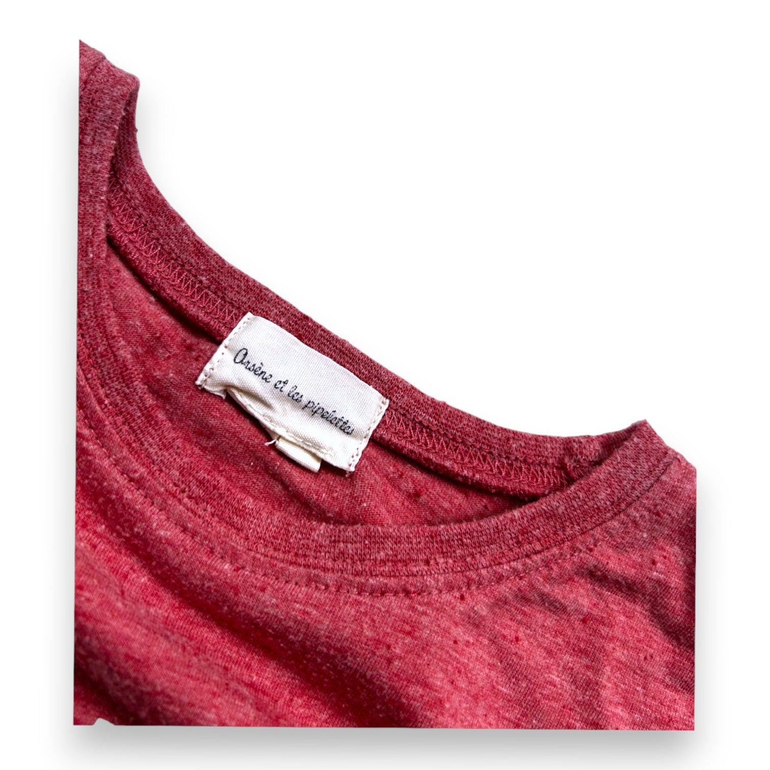 ARSÈNE ET LES PIPELETTES - T-shirt Rose imprimé ancre - 10 ans