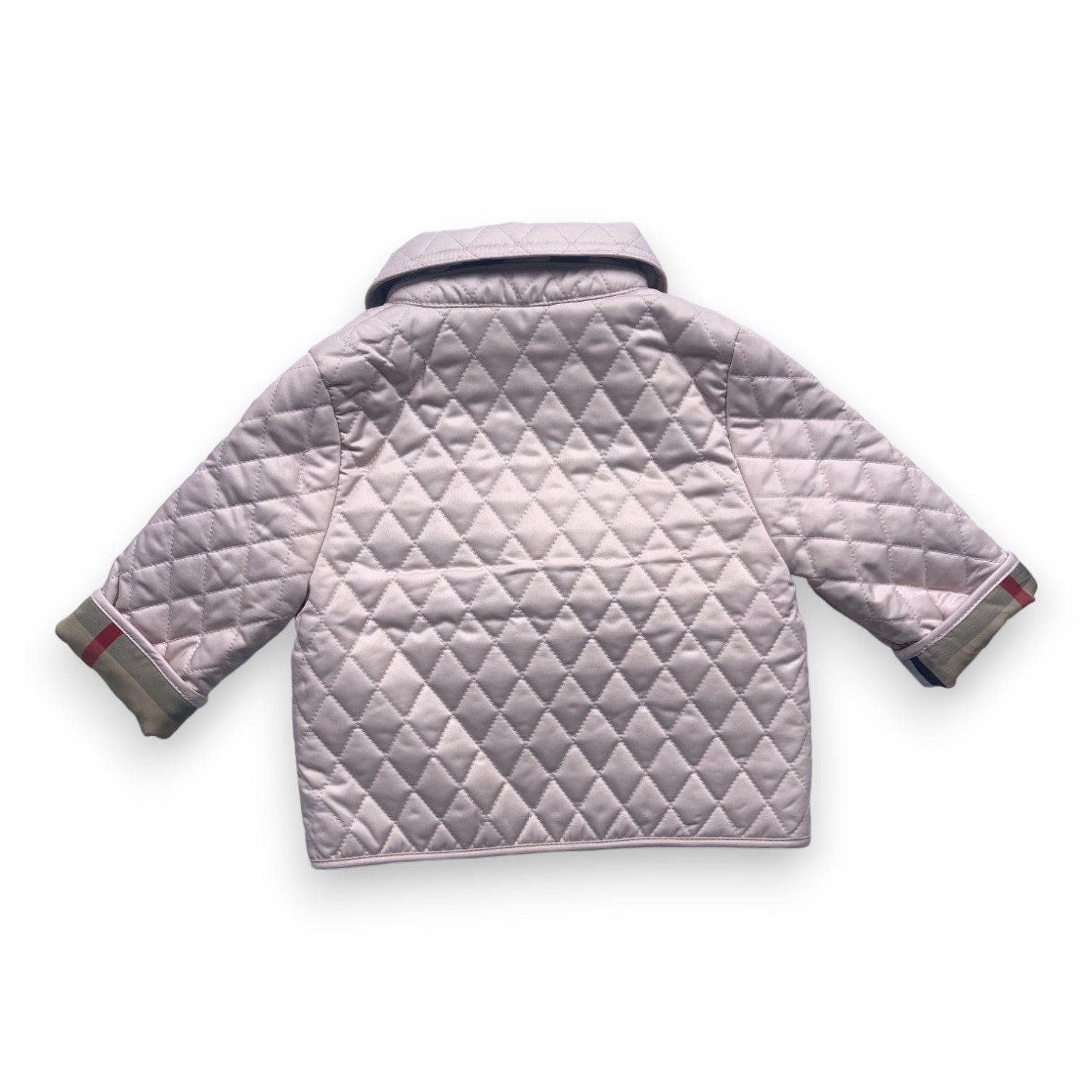 BURBERRY - Pink quilted jacket - 3 months