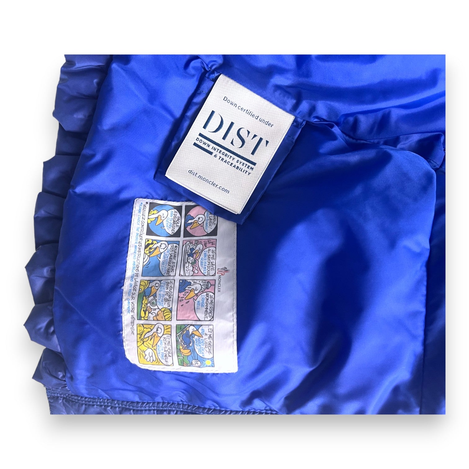 MONCLER - Elektroblaue ausgestellte Daunenjacke - 2 Jahre