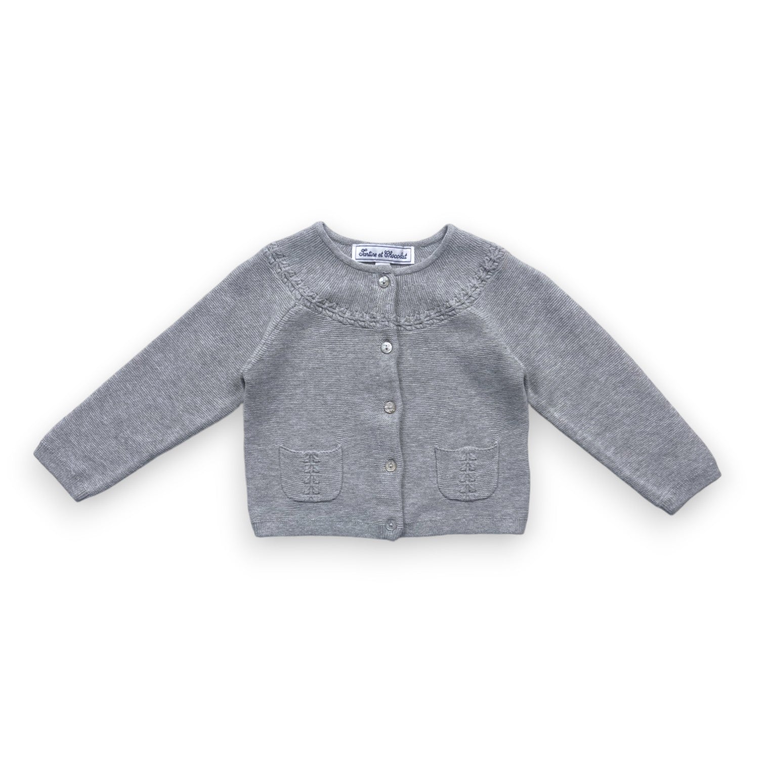 TARTINE & CHOCOLAT - Graue Strickjacke - 18 Monate