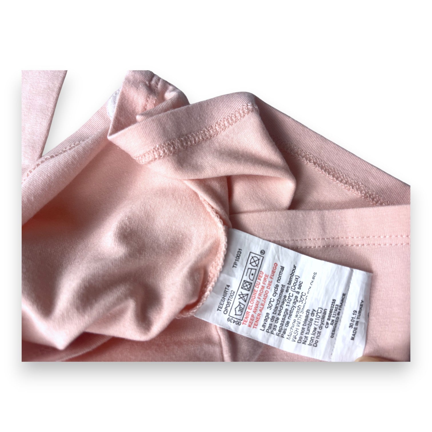 TARTINE & CHOCOLAT - Pink long-sleeved T-shirt - 2 years