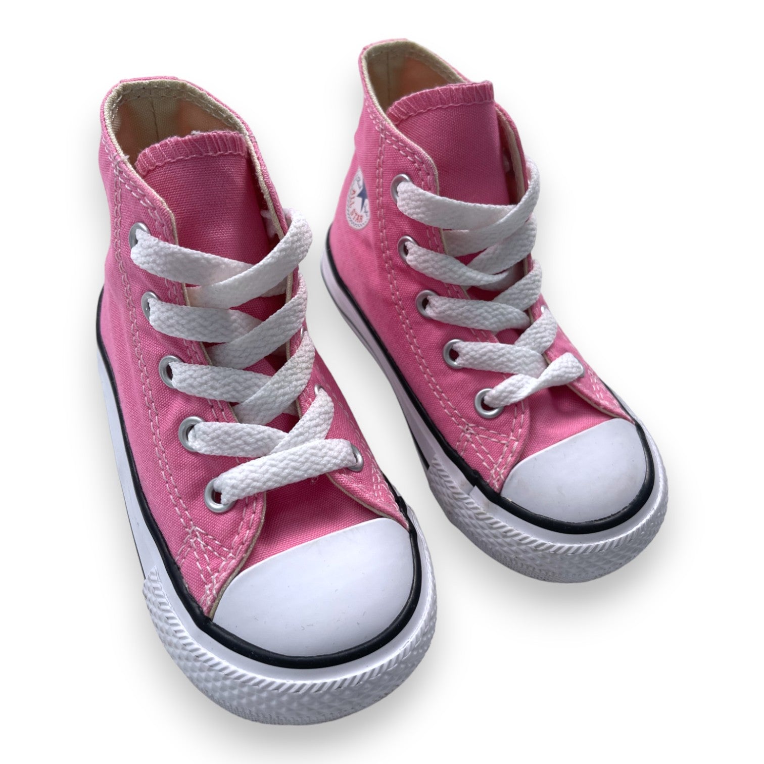 CONVERSE - Baskets roses montantes à lacets - 22