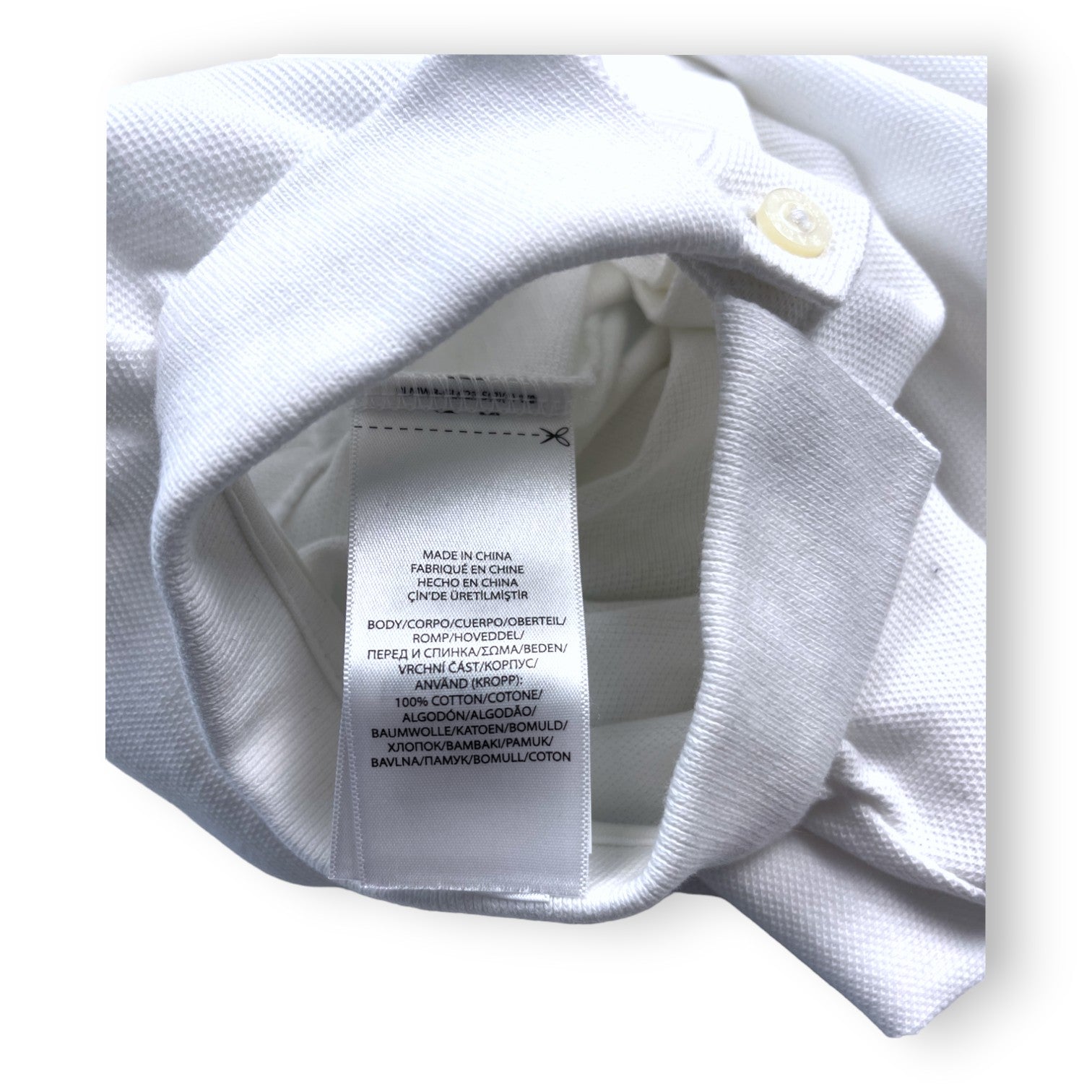 RALPH LAUREN - Weißer Kurzarm-Body/Polo - 9 Monate