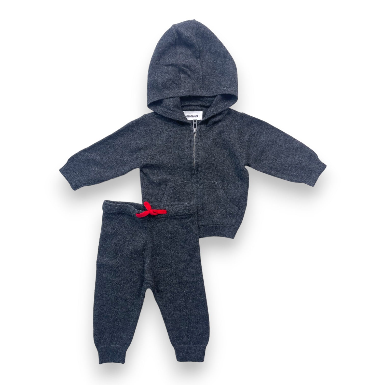 ZADIG & VOLTAIRE - Ensemble gris "Rock" - 6 mois