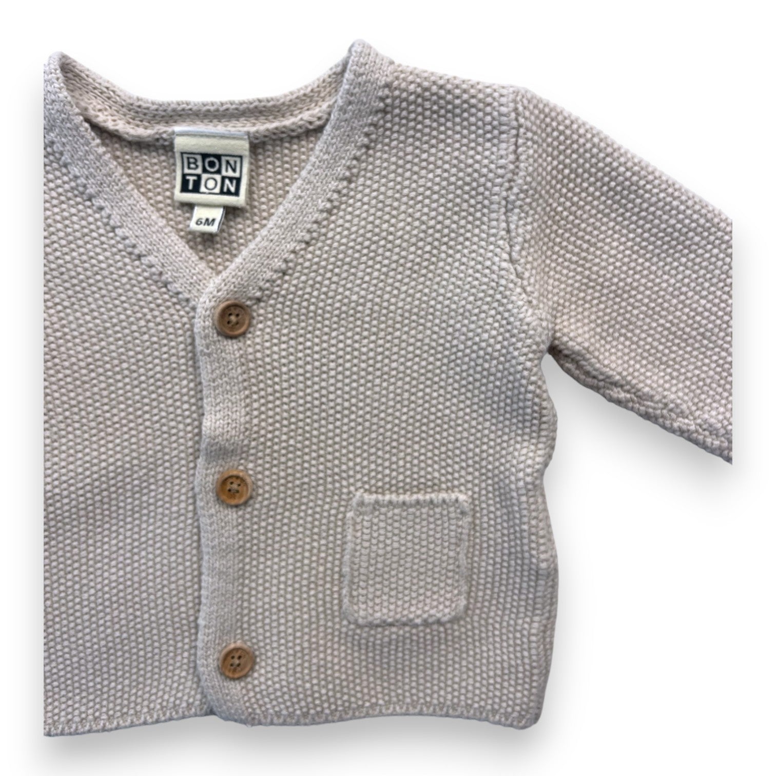 BONTON - Cardigan beige - 6 mois