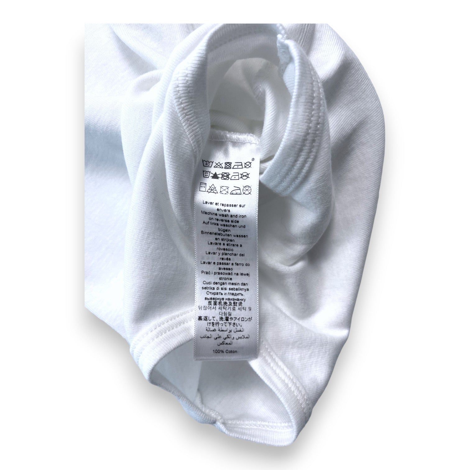 PETIT BATEAU - Body à manches longues blanc - 12 mois