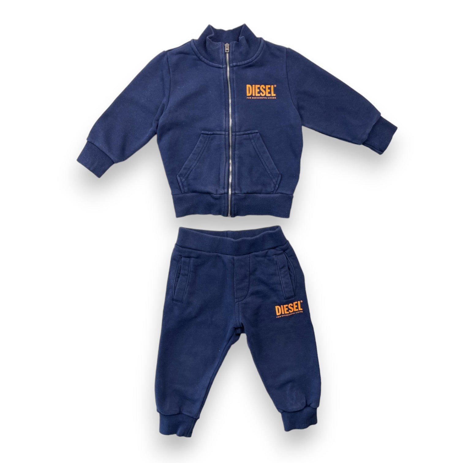 DIESEL - Ensemble de survêtement bleu marine - 2 ans