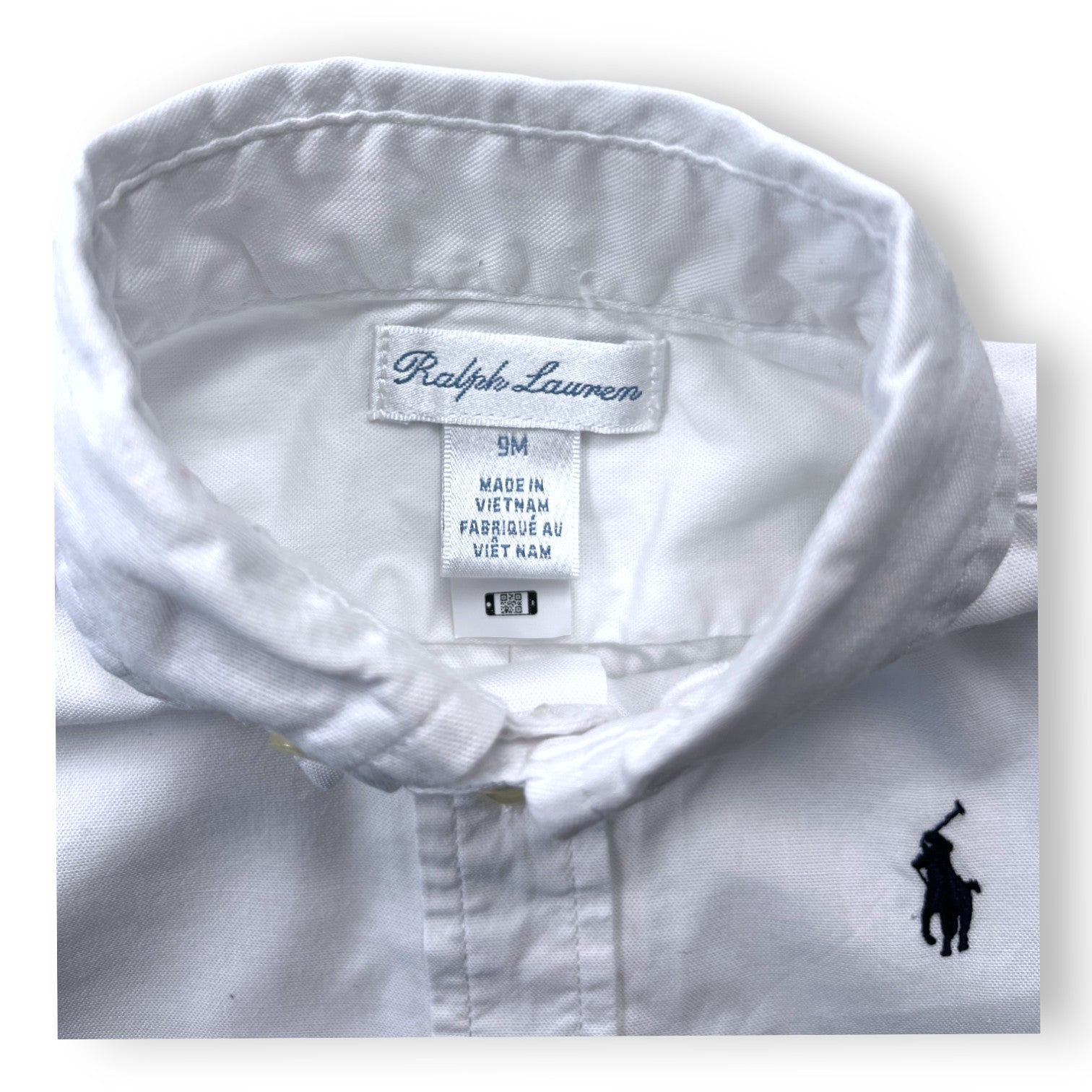RALPH LAUREN - Klassisches weißes Hemd - 9 Monate