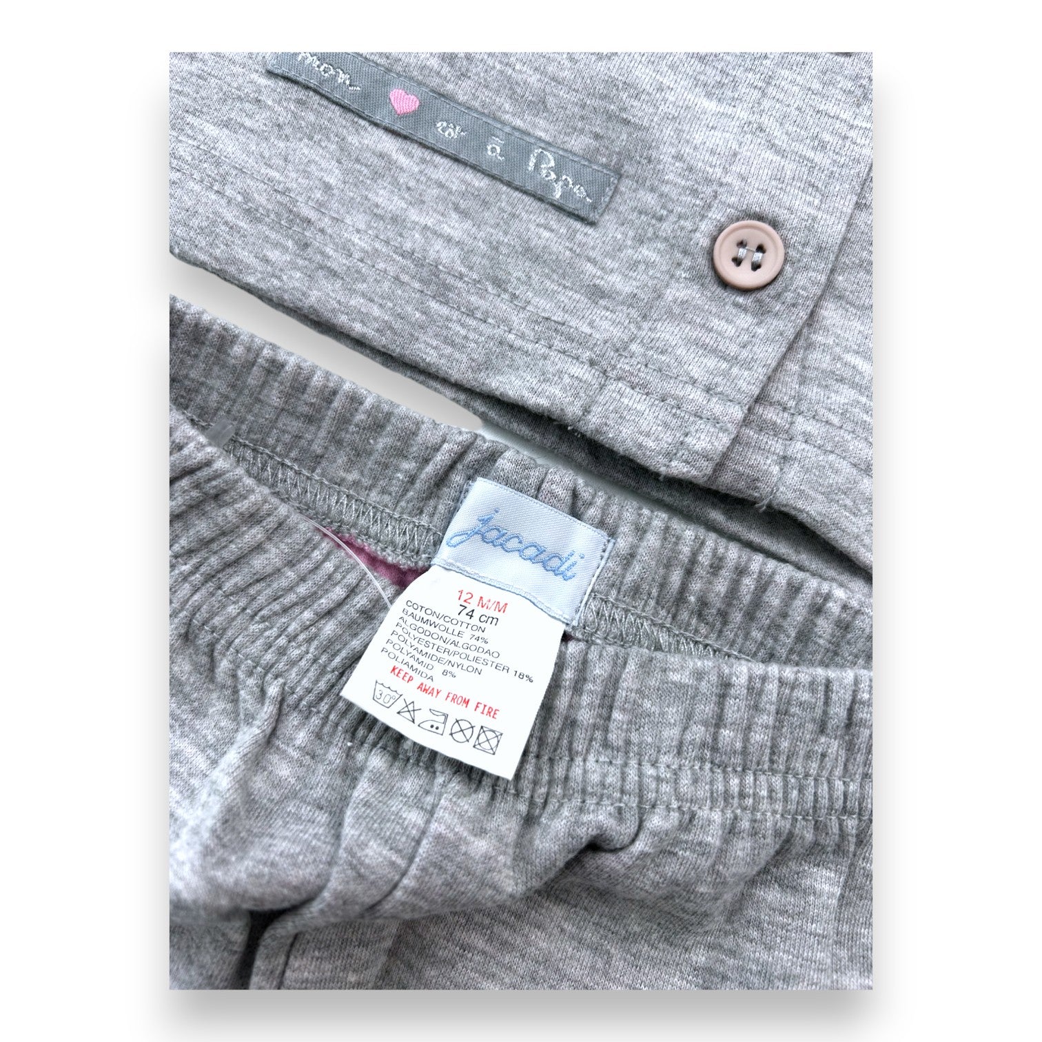 JACADI - Grey jogging set - 12 months