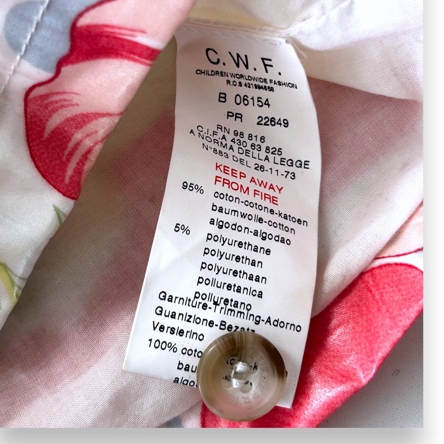 BURBERRY - Veste de pluie fleuri - 2 ans