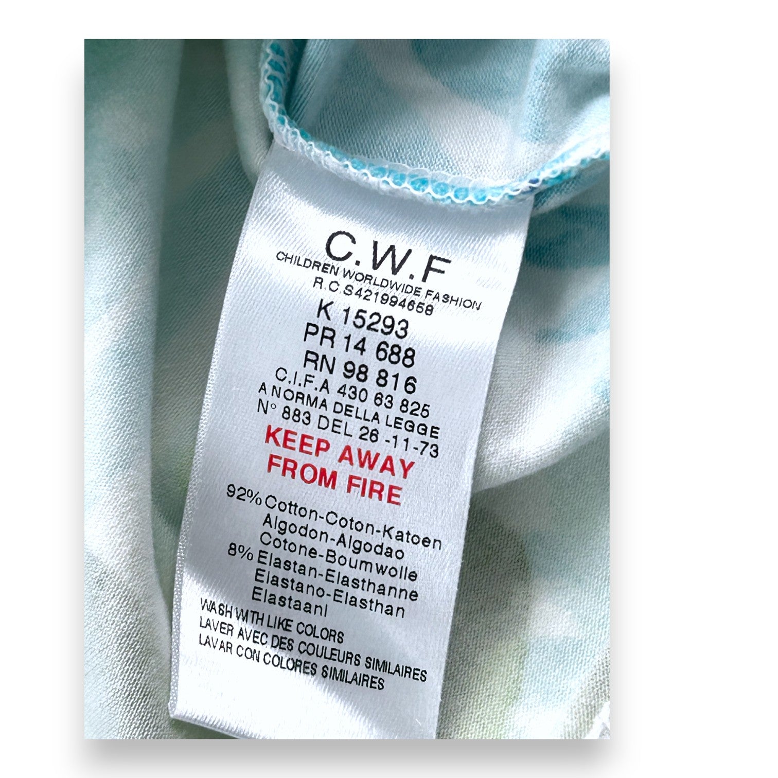 KENZO - Blue leaf pattern T-shirt - 2 years