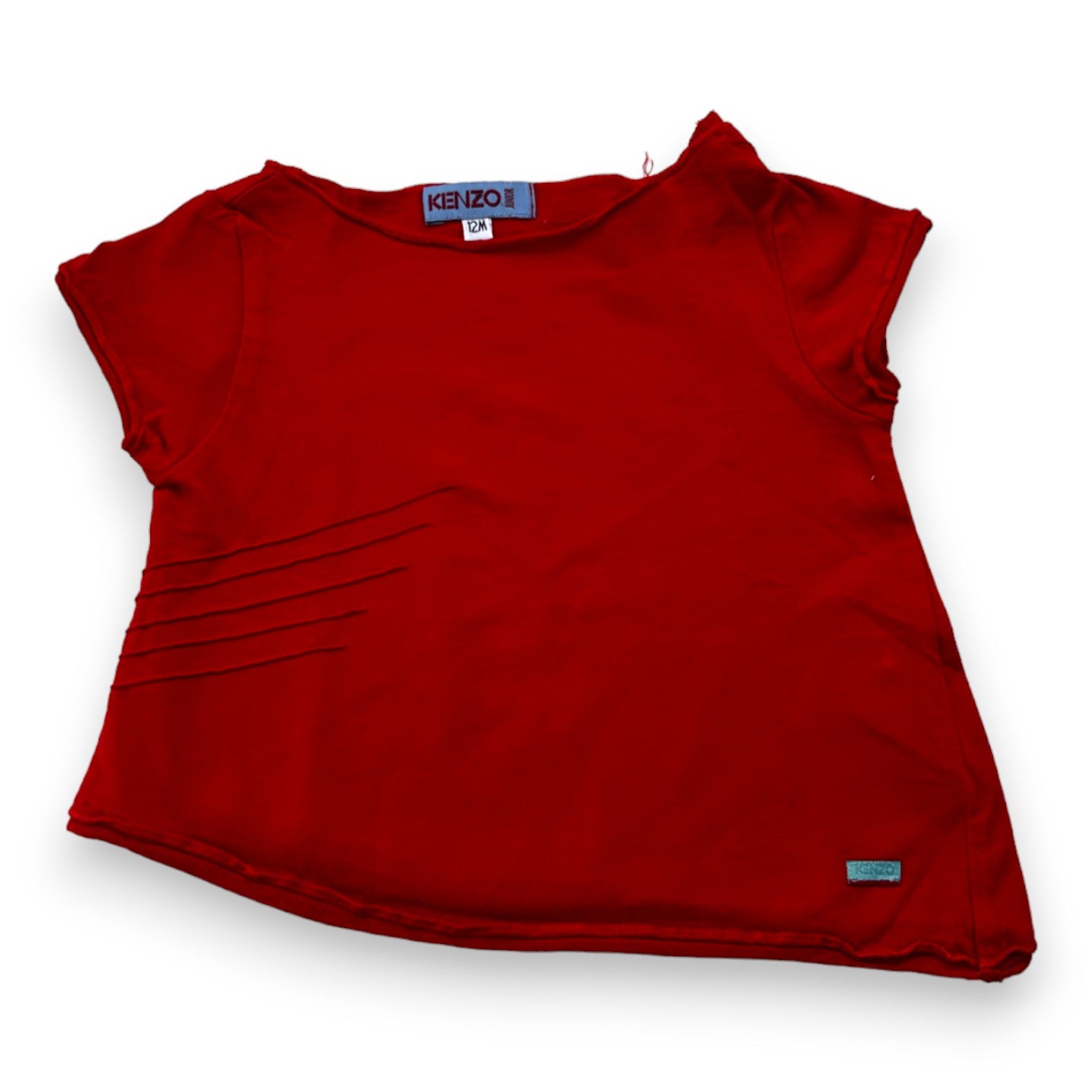 KENZO - T-shirt rouge détail - 12 mois