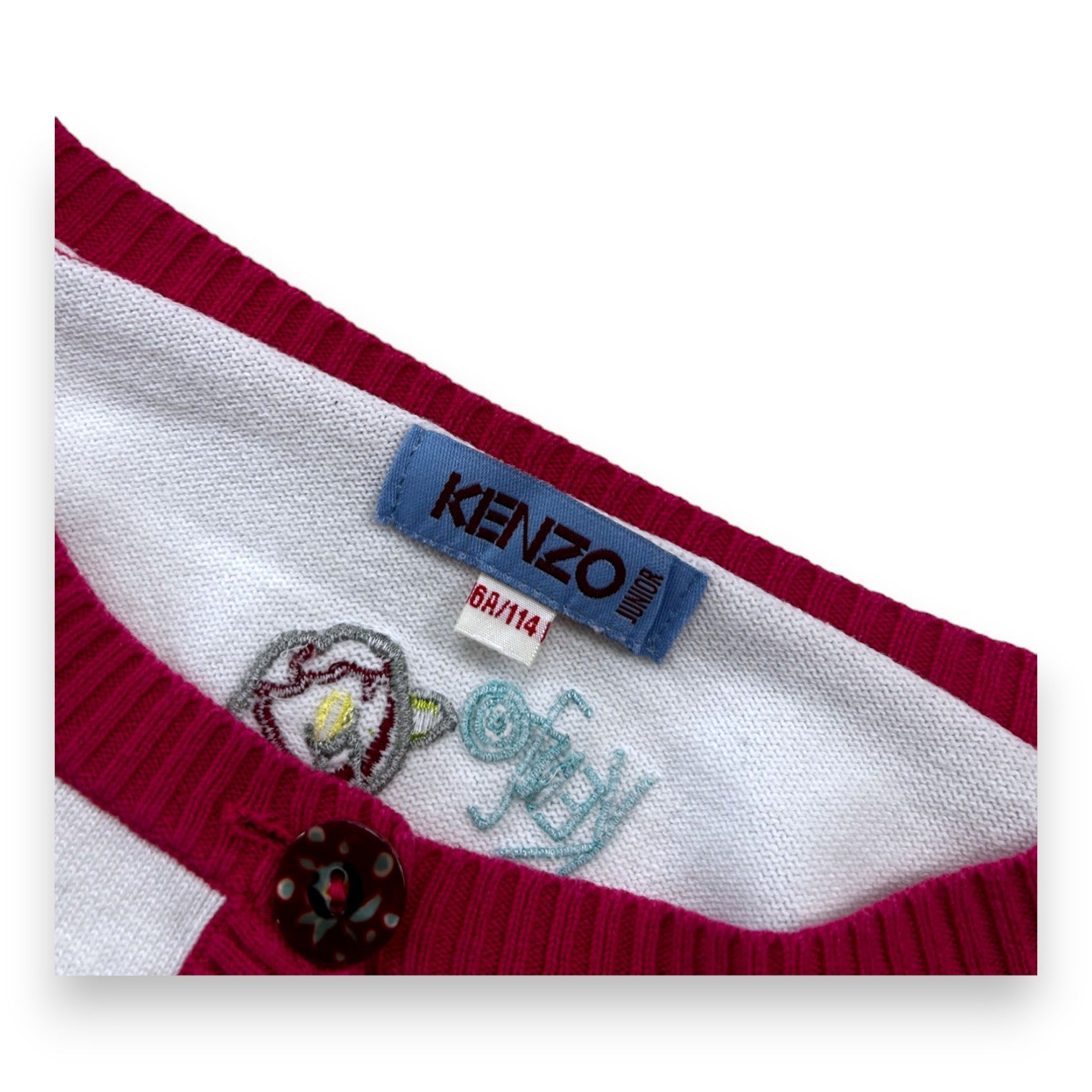 KENZO - Cardigan with floral and fruit patterns - 6 years