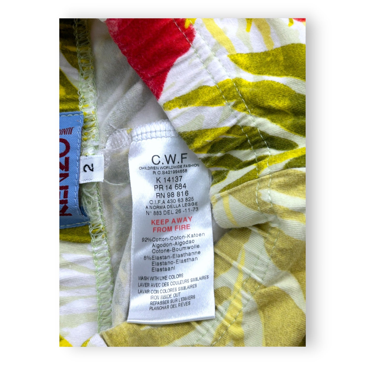 KENZO - Jungle pattern set - 2 years