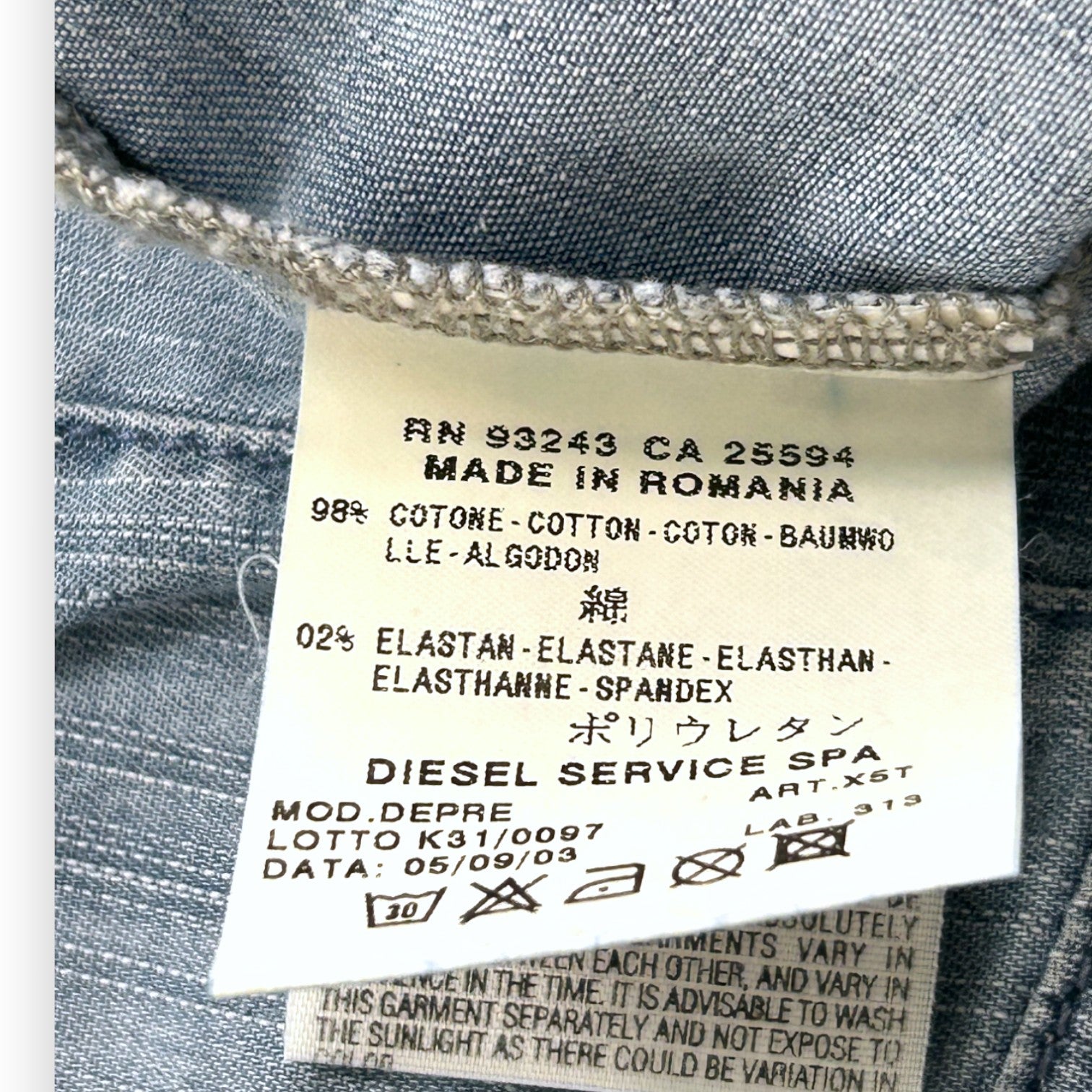 DIESEL - Denim dress - 4 years