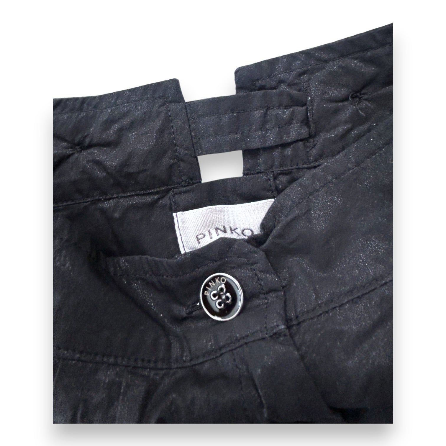 PINKO - Schwarze Shorts mit Pailletten - 6 Jahre