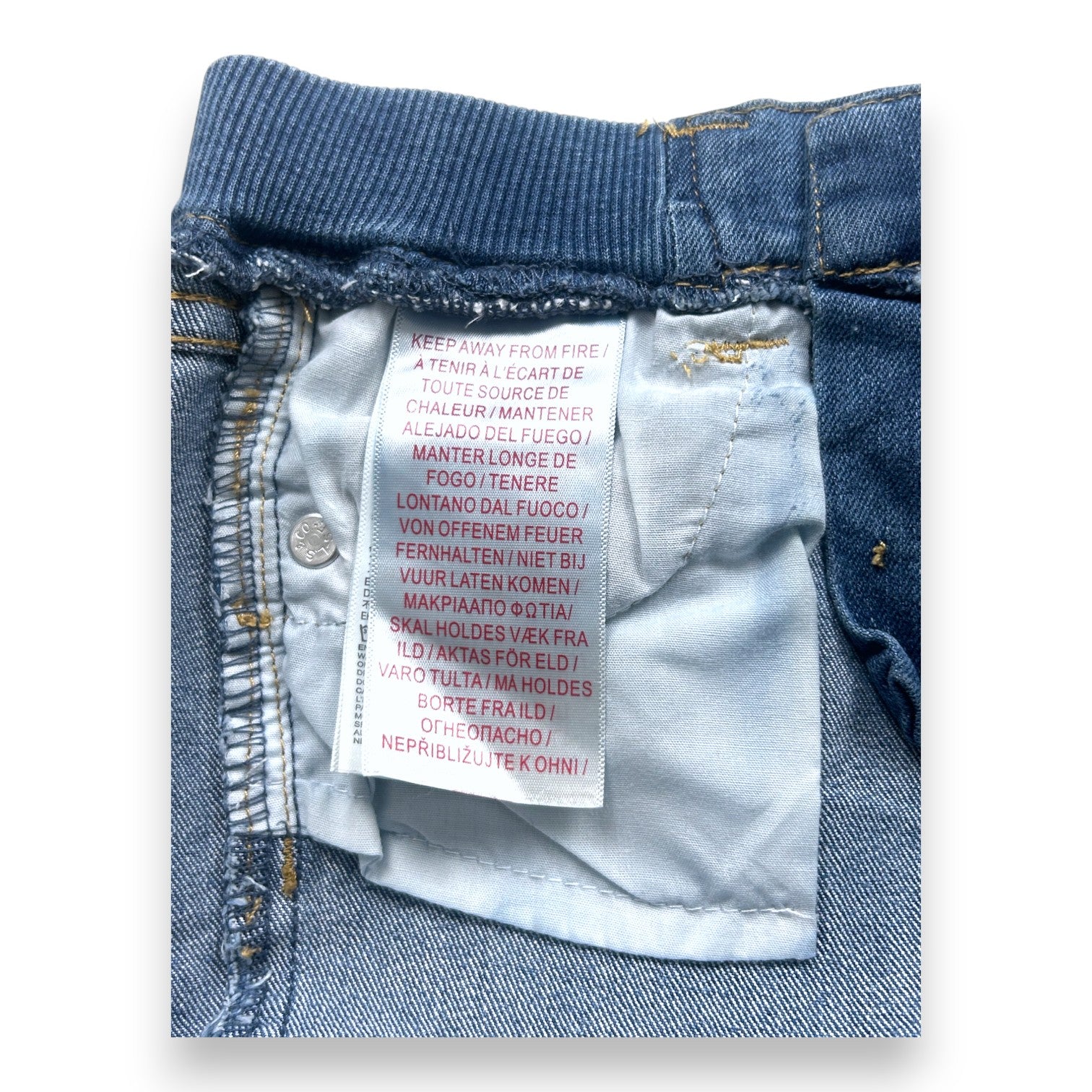 LEVIS - Short en jean bleu - 3 ans