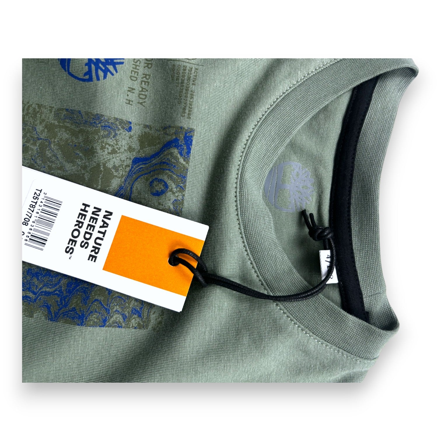 TIMBERLAND - T-shirt kaki imprimé (neuf) - 4 ans