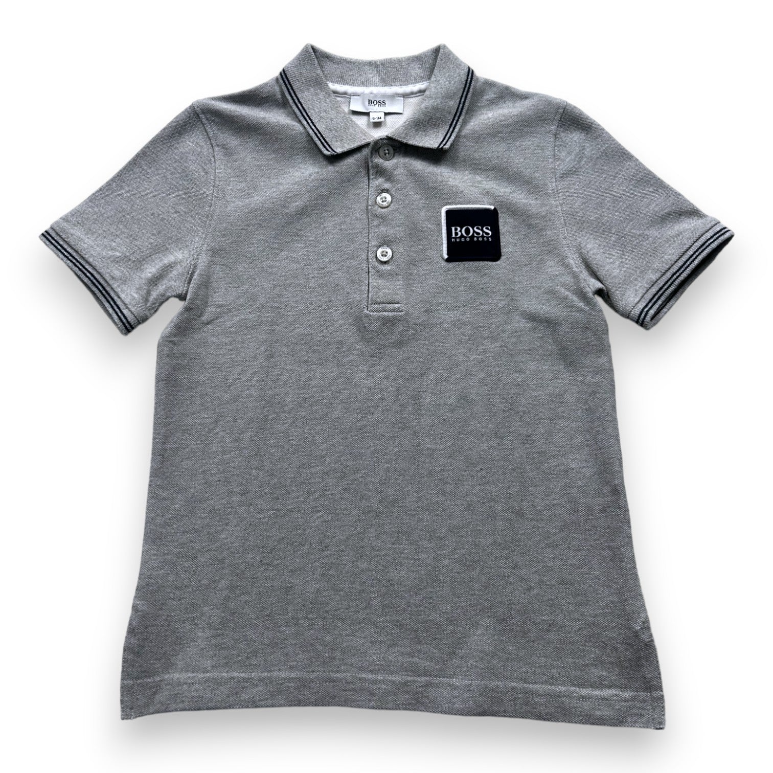 BOSS - Polo gris - 6 ans