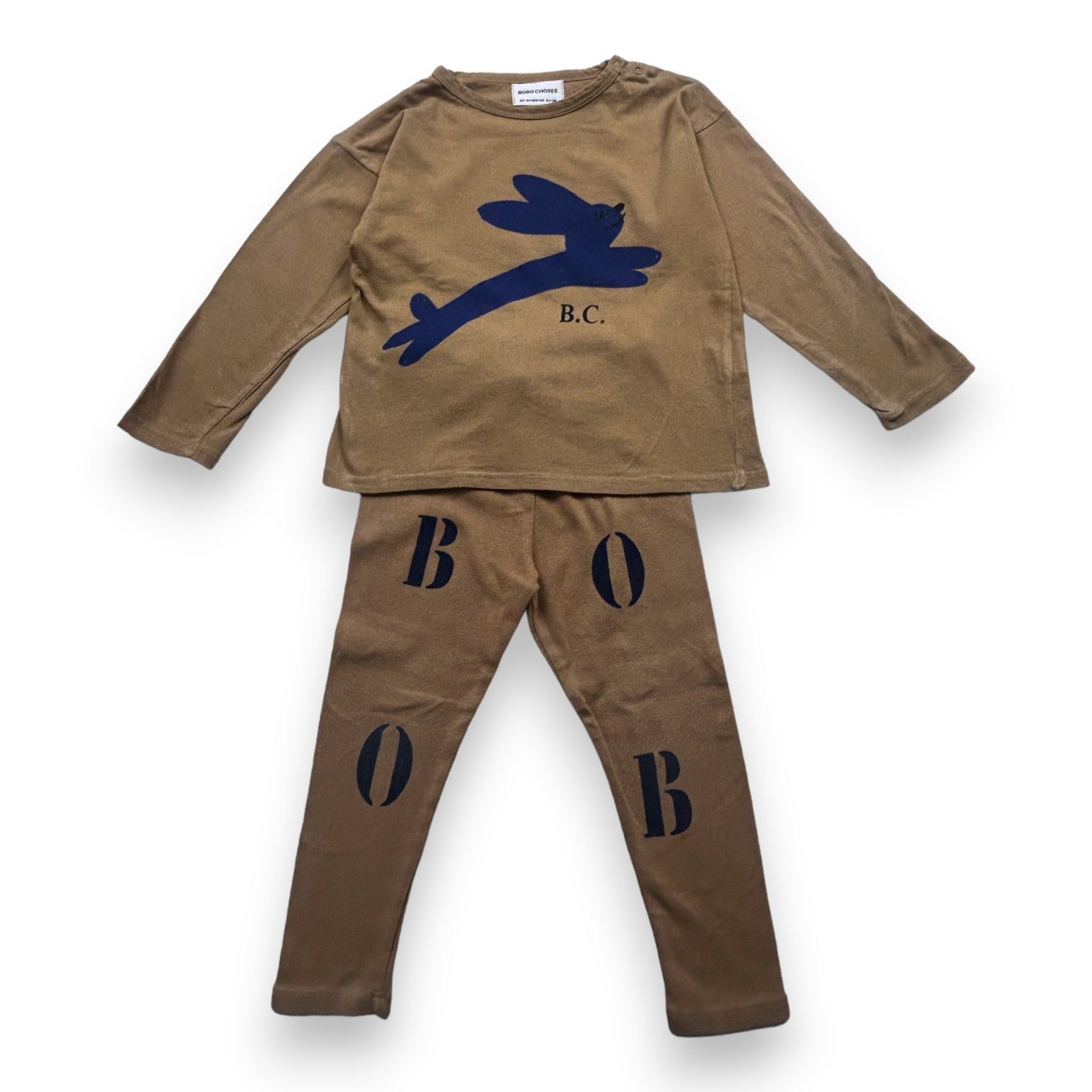 BOBO CHOSES - Brown leggings set - 2 years