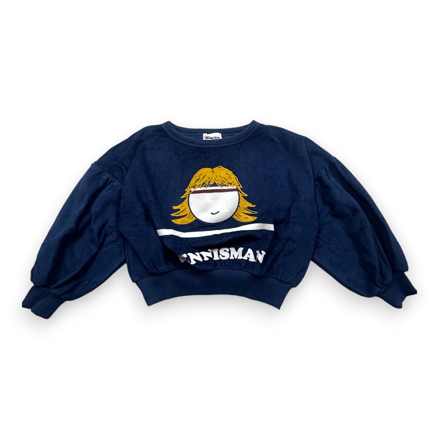 WE ARE KIDS - Blue "tennis player" print sweater - 4 years