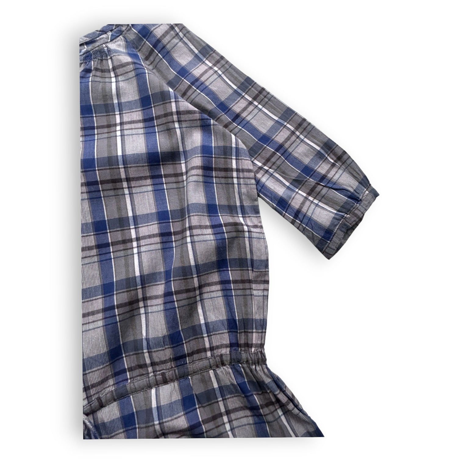 BONPOINT - Gray checked dress - 8 years