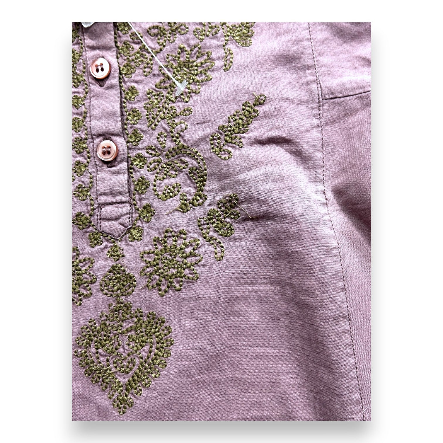 BONPOINT - Weite rosa Bluse mit Details am Kragen - 6 Monate