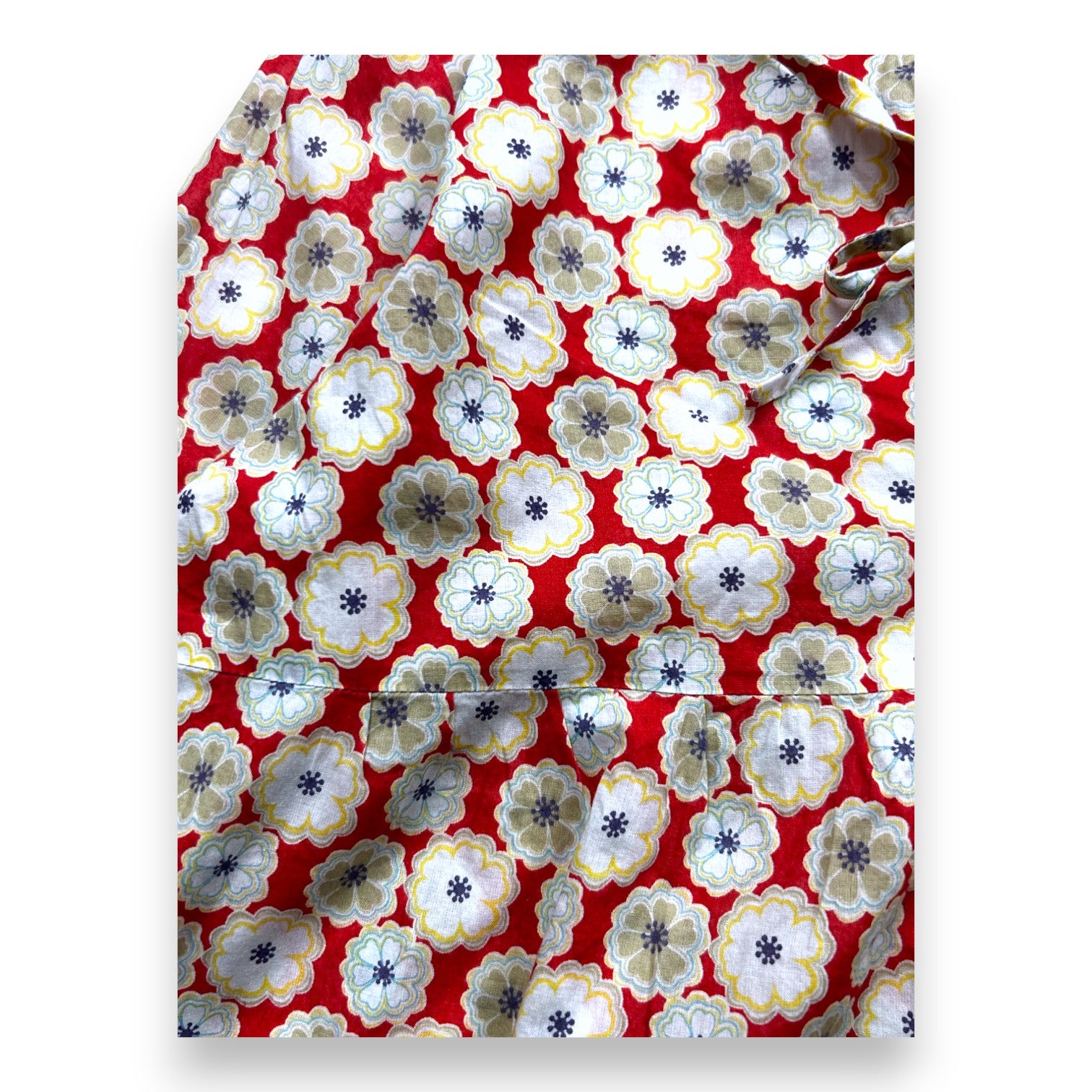 BONPOINT - Rote Bluse mit Blumenmuster - 10 Jahre