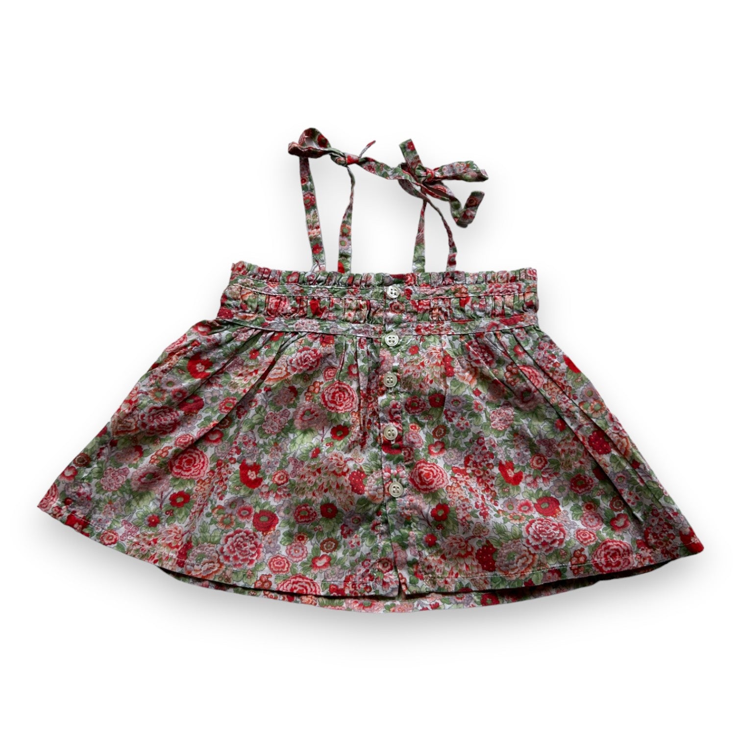 BONPOINT - Débardeur rose fleurie - 3 mois