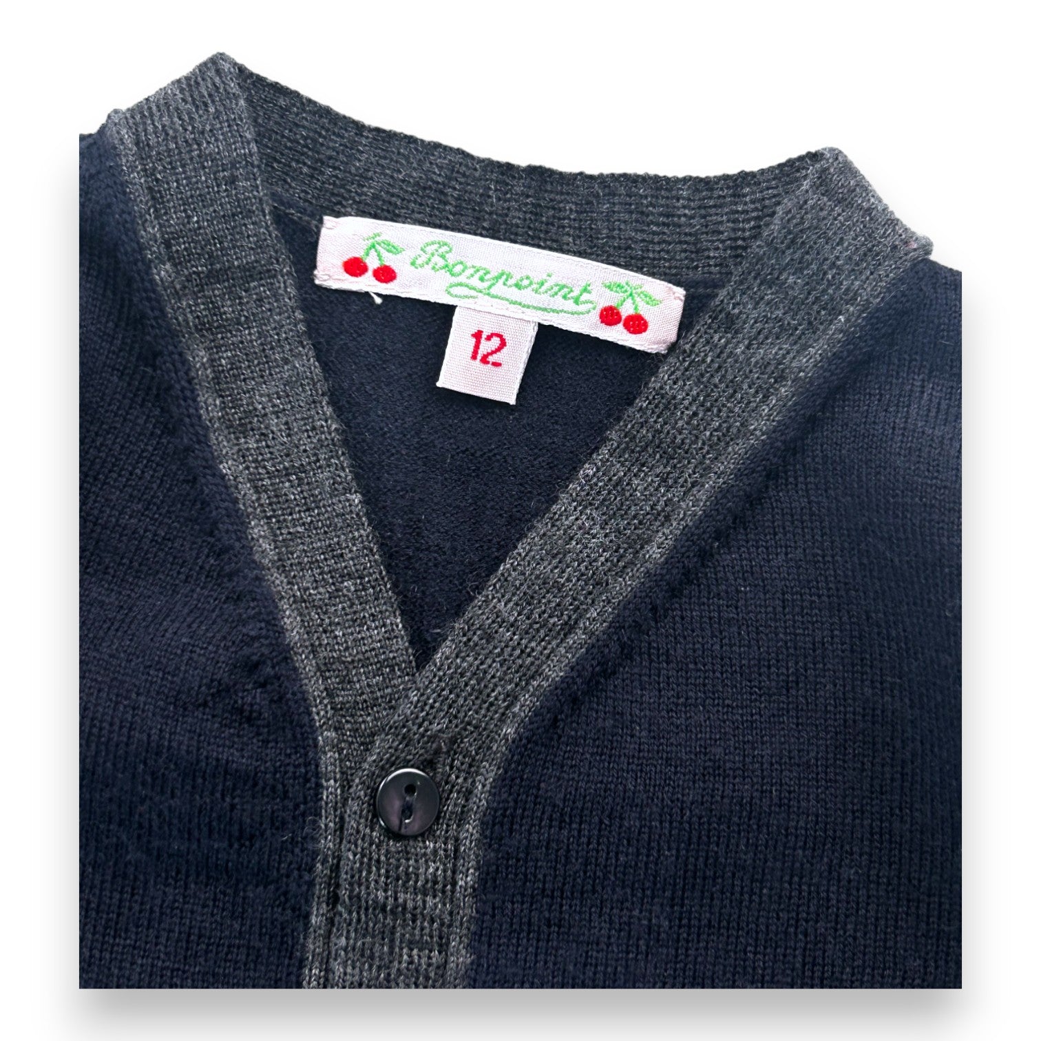 BONPOINT - Cardigan bleu - 12 mois