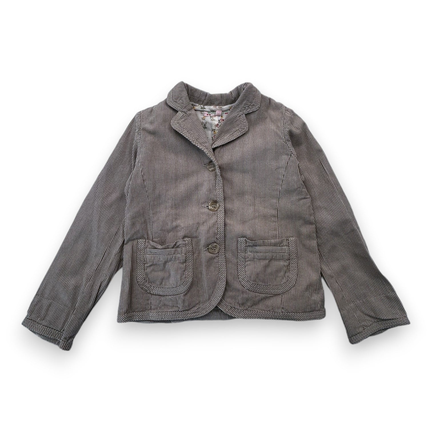 BONPOINT - Blazer beige à rayures - 6 ans