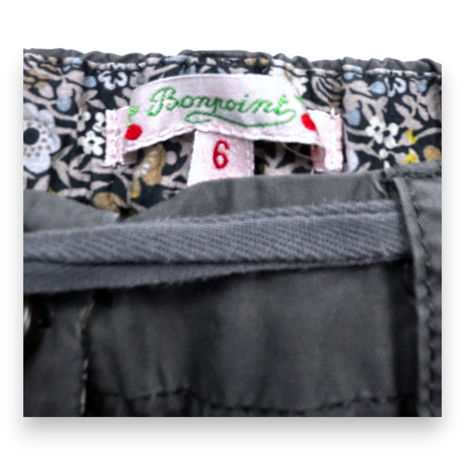 BONPOINT - Pantalon gris coupe droite - 6 ans