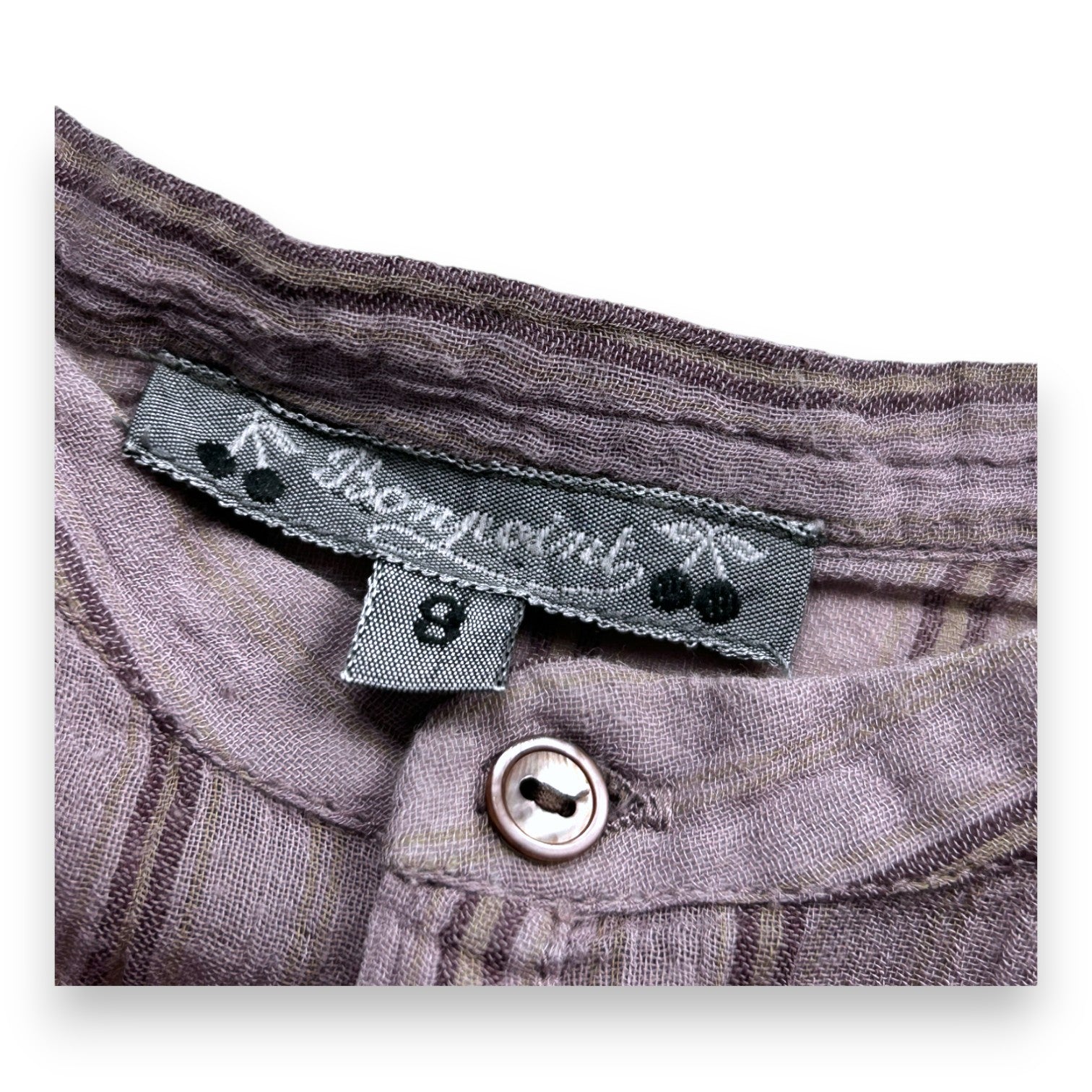 BONPOINT - Flowing pink striped blouse - 8 years