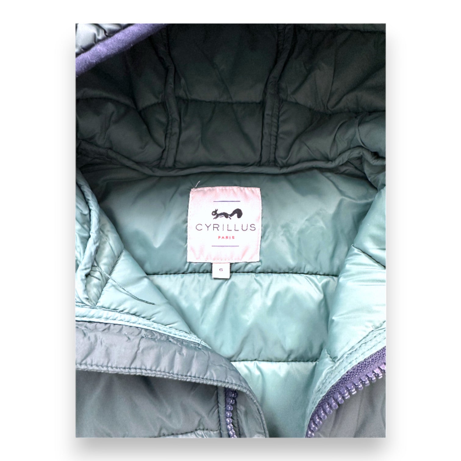 CYRILLUS - Grüne Daunenjacke - 6 Jahre