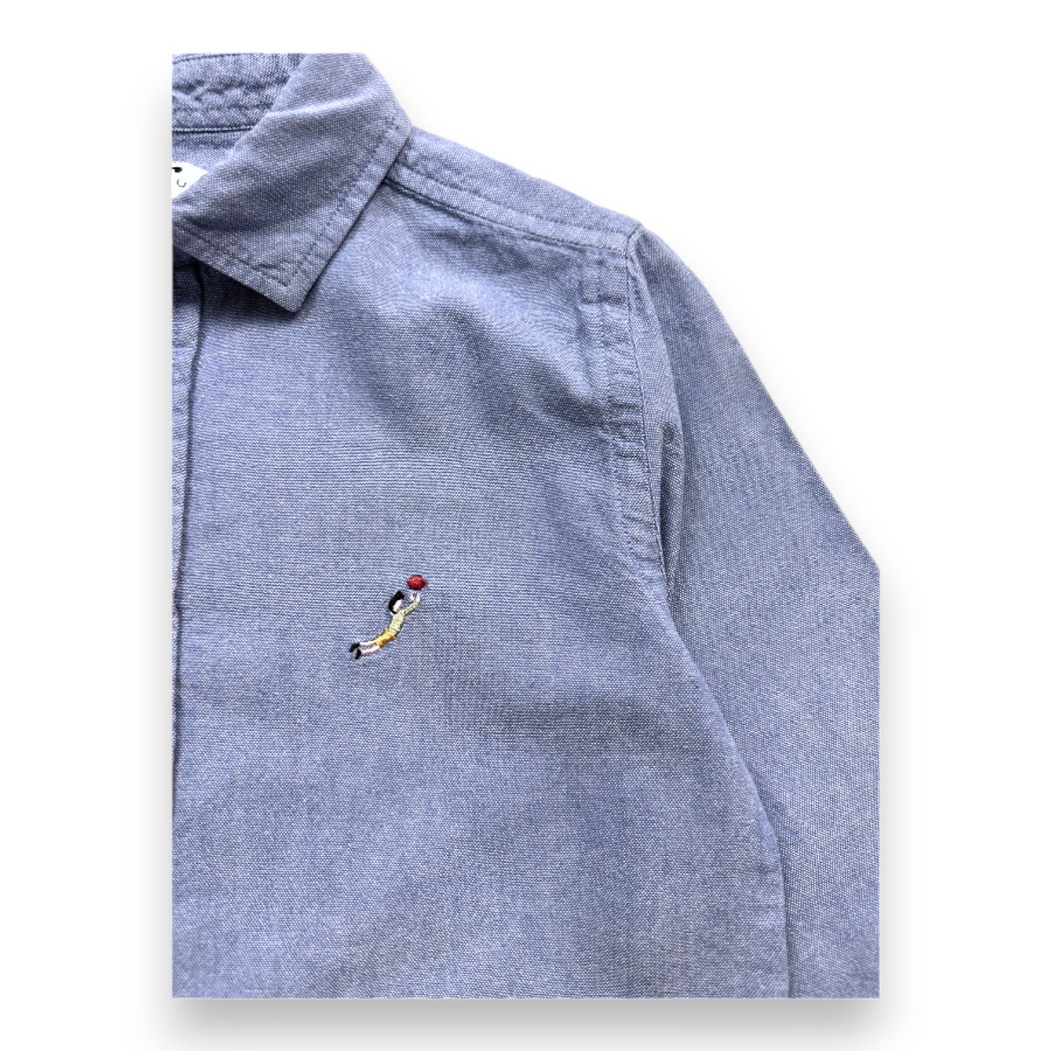 CYRILLUS - Blaues Langarmshirt - 8 Jahre