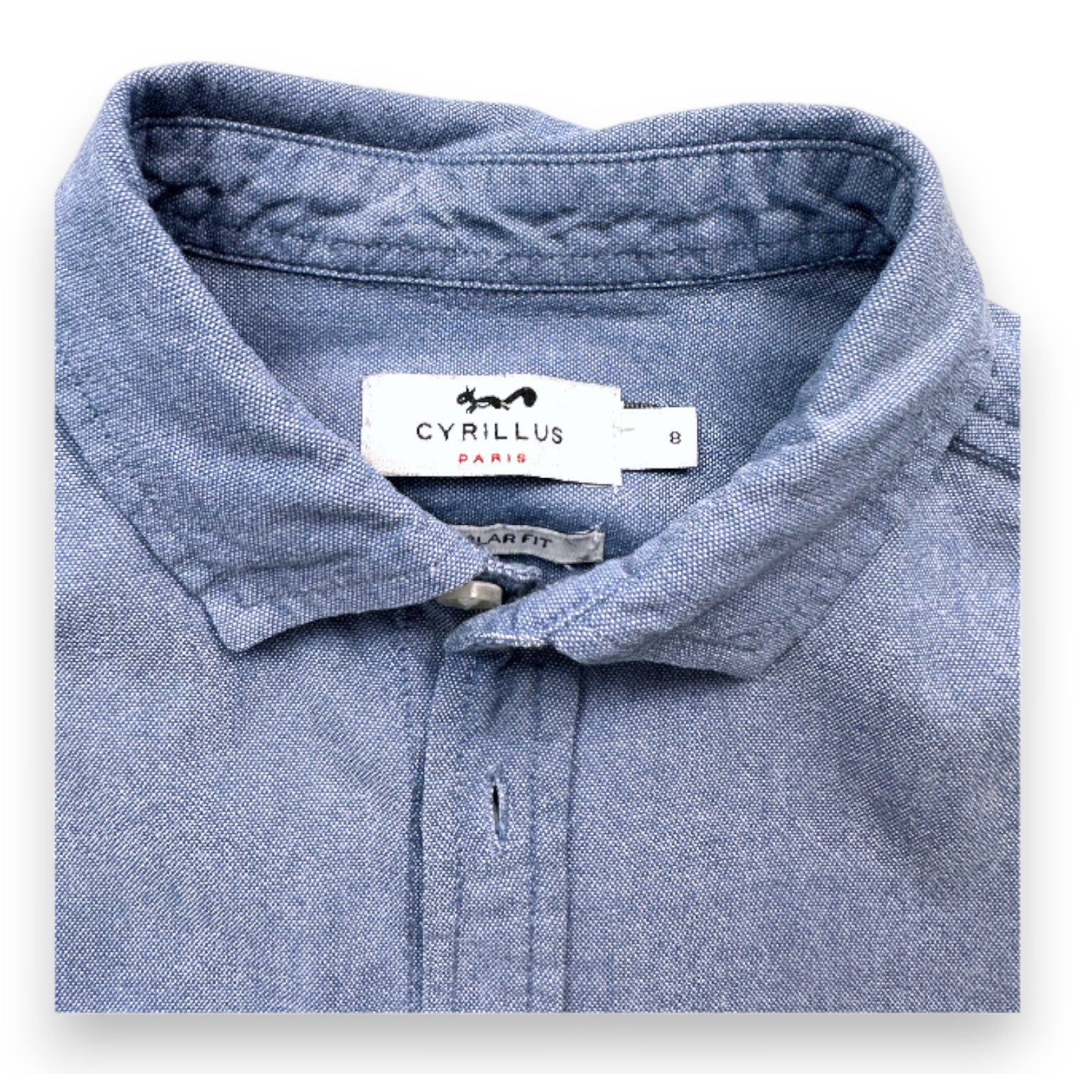 CYRILLUS - Blue long-sleeved shirt - 8 years