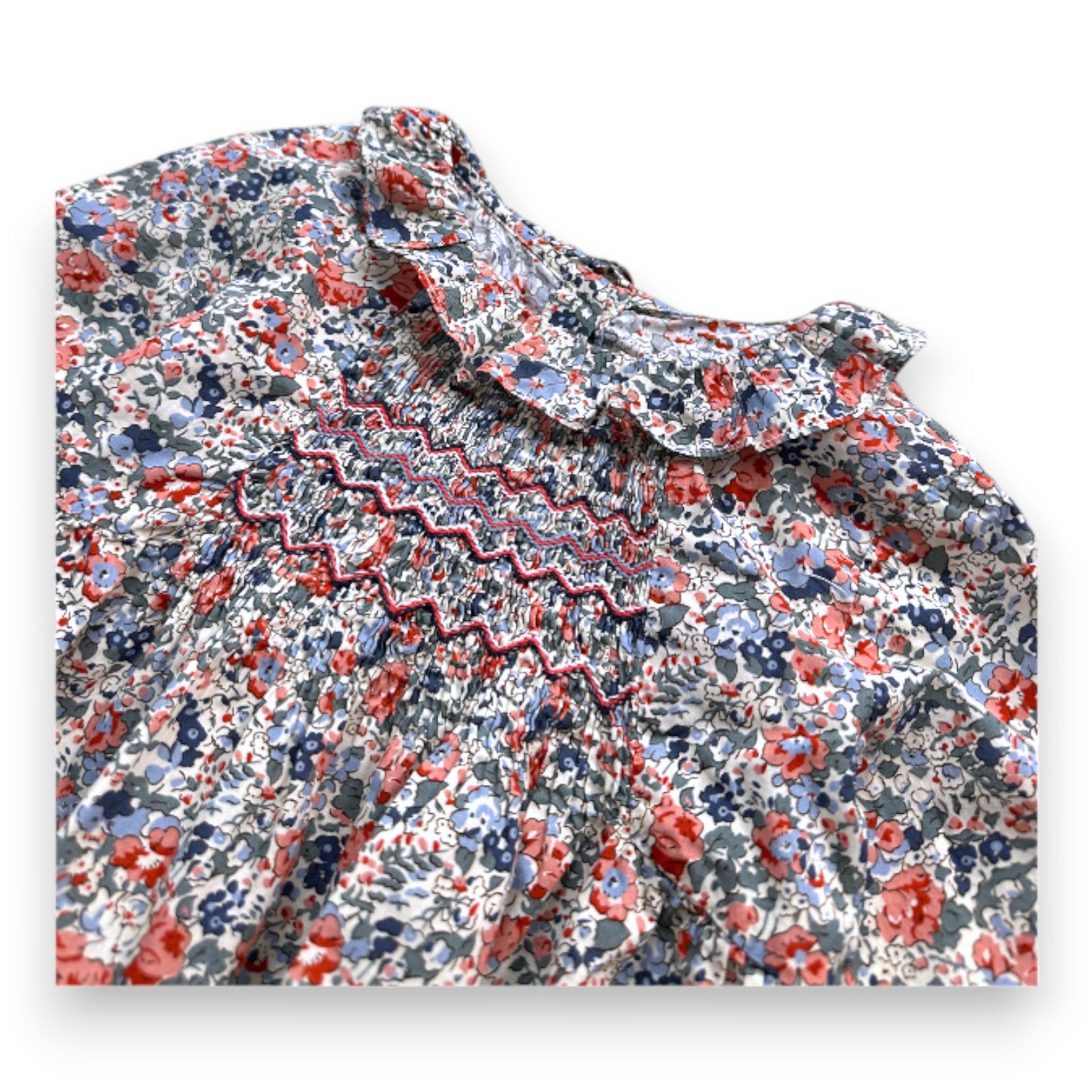 TARTINE ET CHOCOLAT - Bluse mit Blumenmuster und Stickereien - 2 Jahre