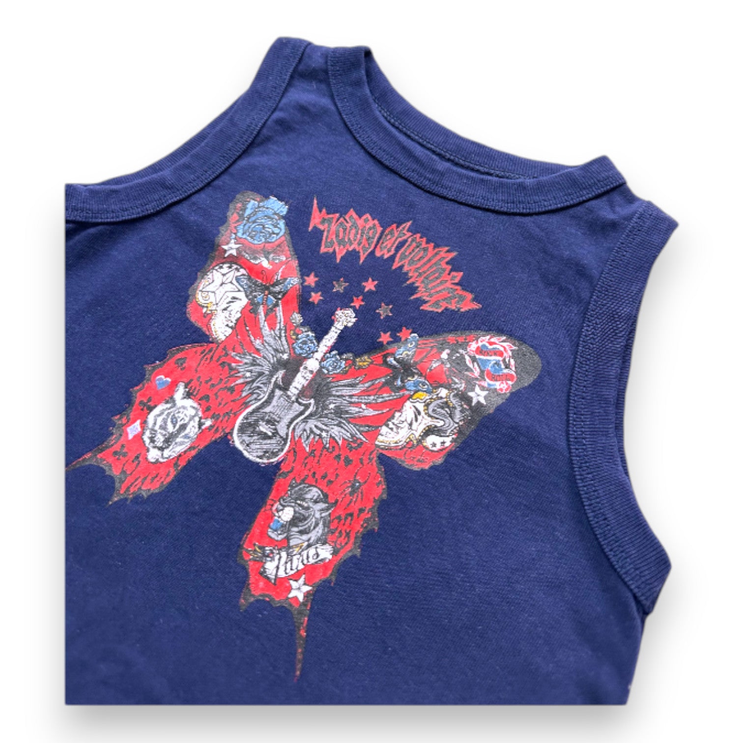 ZADIG & VOLTAIRE - Marineblaues Tanktop mit Aufdruck - 6 Jahre