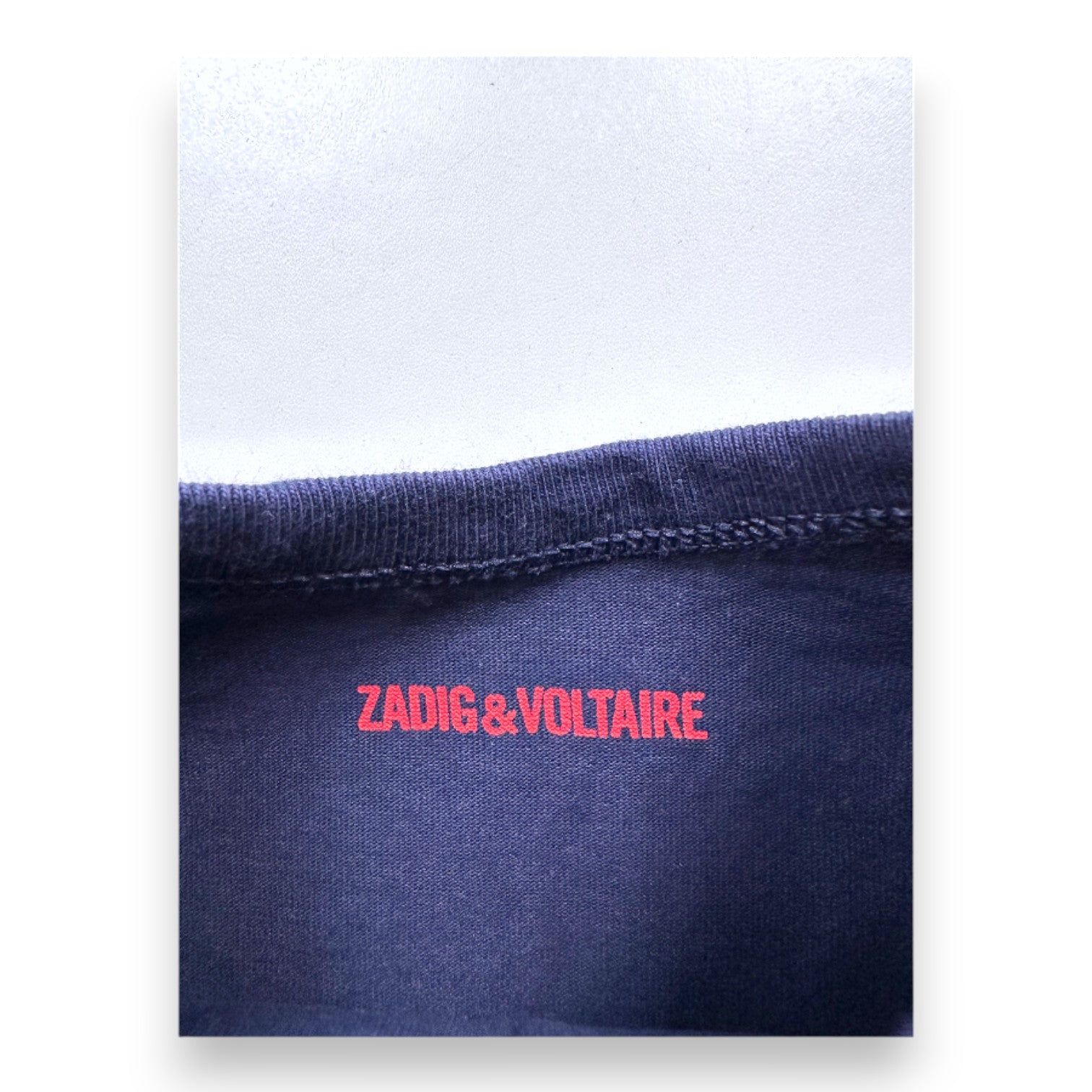ZADIG & VOLTAIRE - Marineblaues Tanktop mit Aufdruck - 6 Jahre