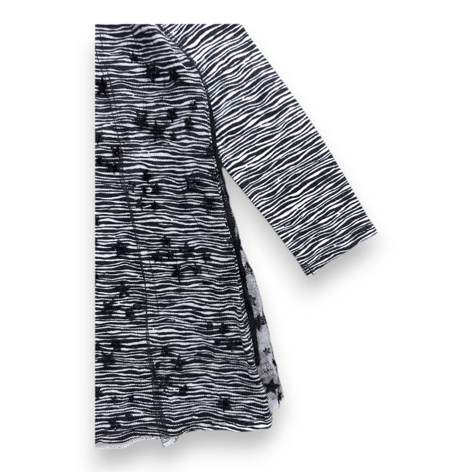 IKKS - Schwarz-weißes Zebrakleid - 18 Monate