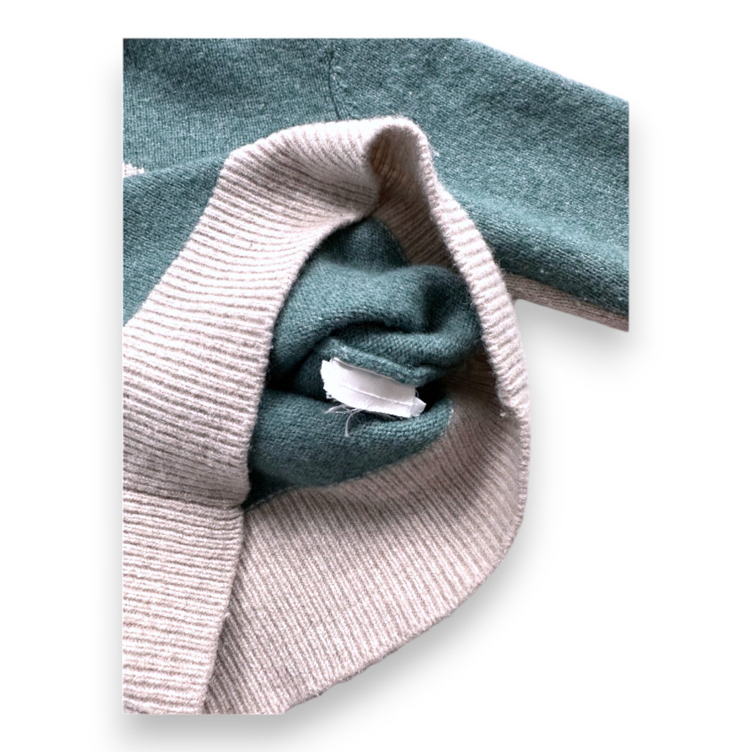 CYRILLUS - Blue and gray long-sleeved sweater - 3 years