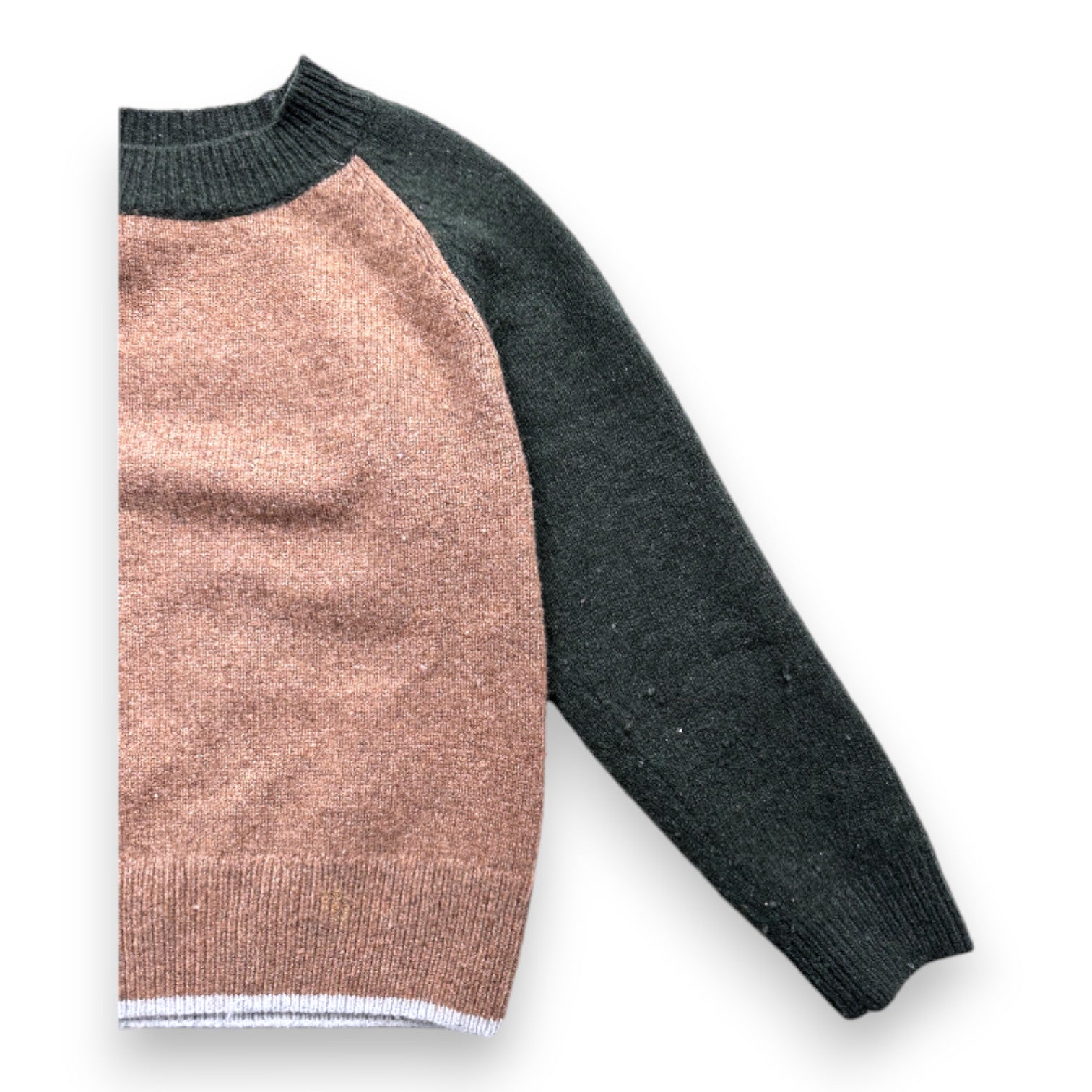 Cyrillus - Green and brown long-sleeved sweater - 3 years
