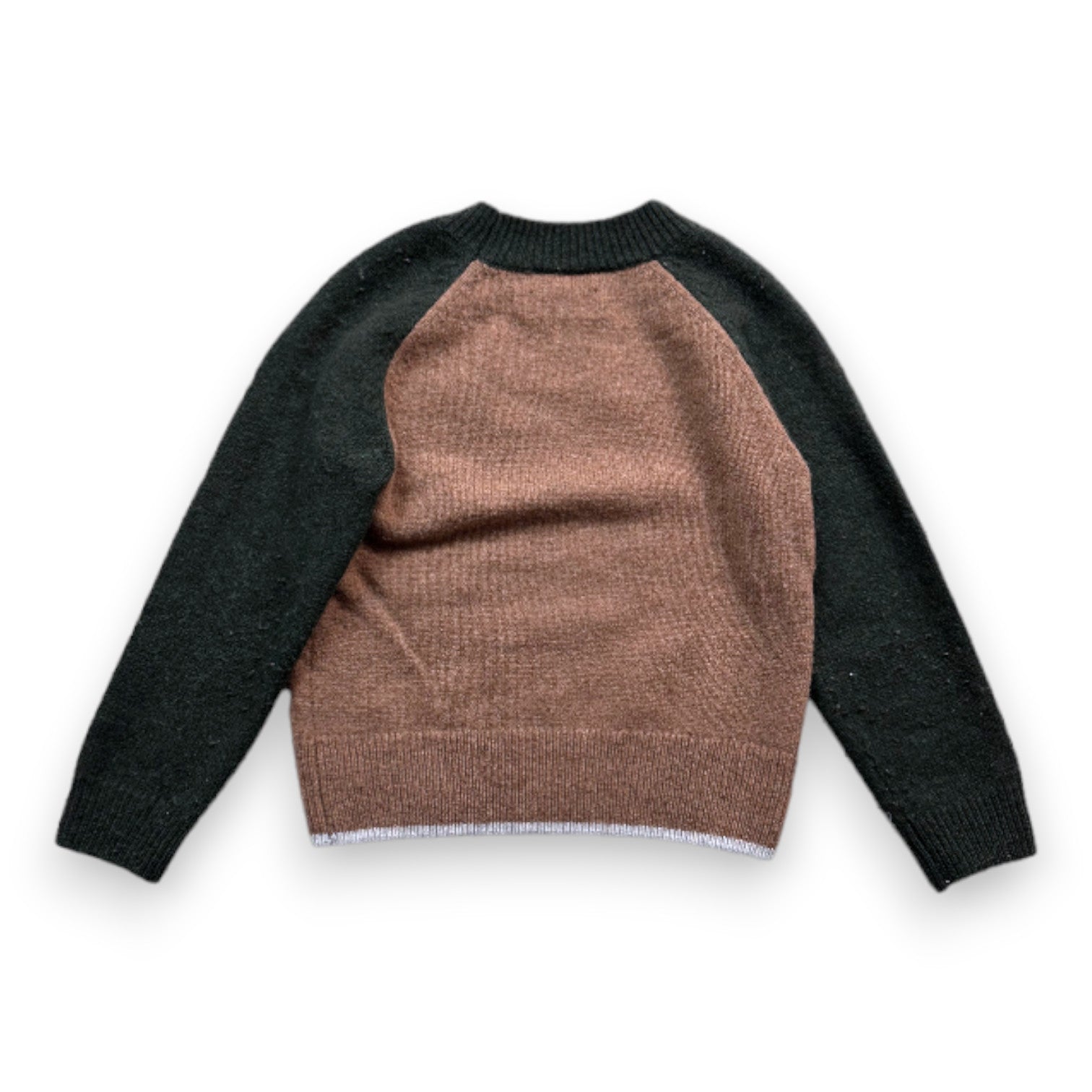 Cyrillus - Green and brown long-sleeved sweater - 3 years