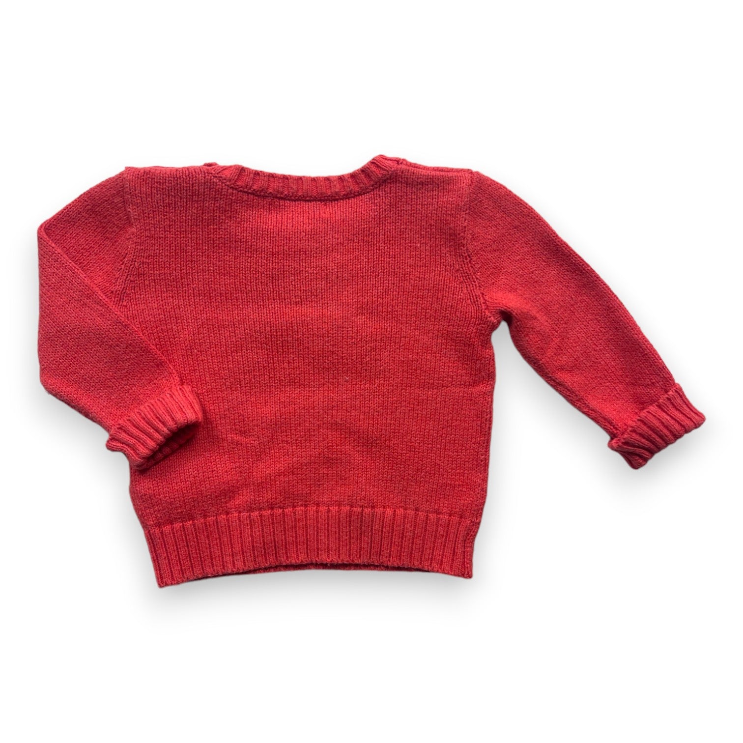 RALPH LAUREN - Red Teddy Bear sweater - 9 months