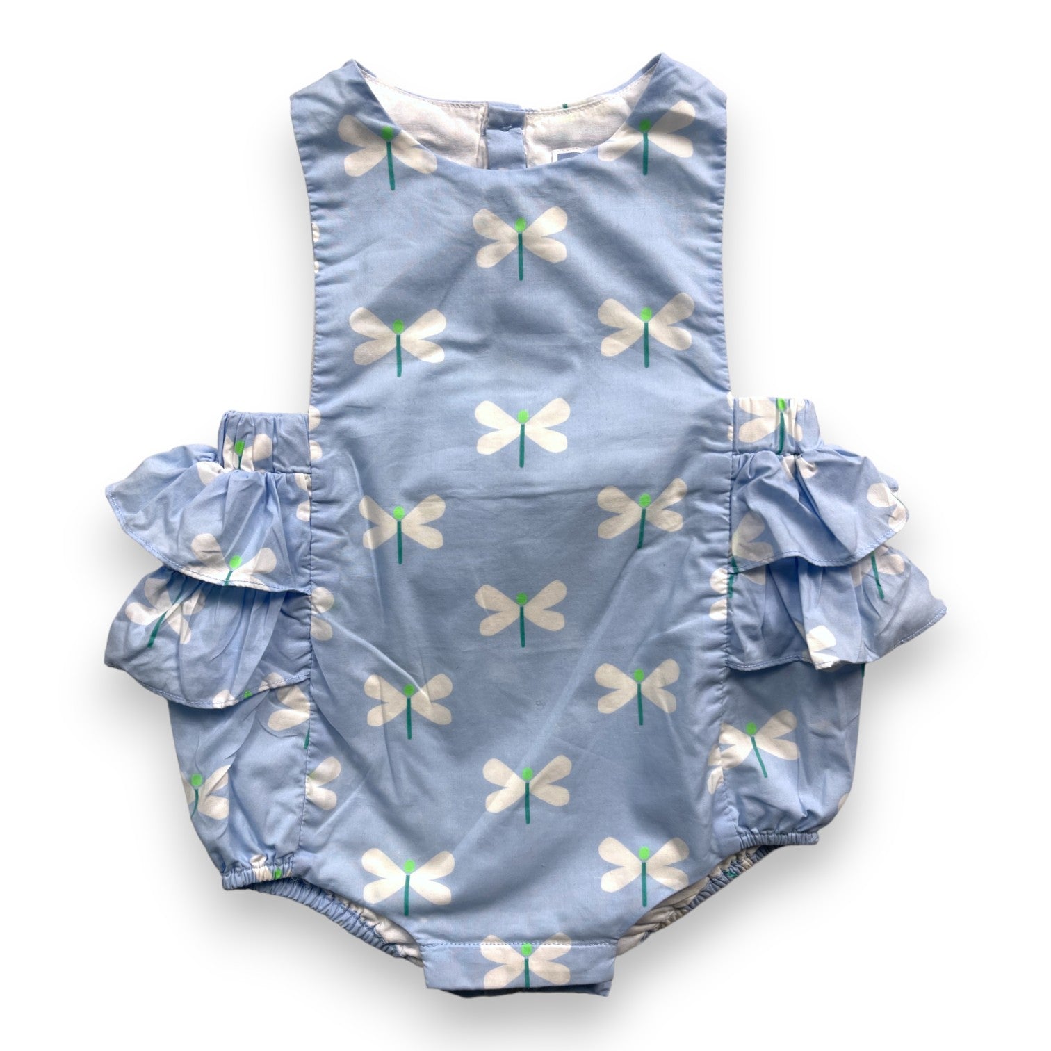 JACADI - Blue dragonfly romper - 6 months