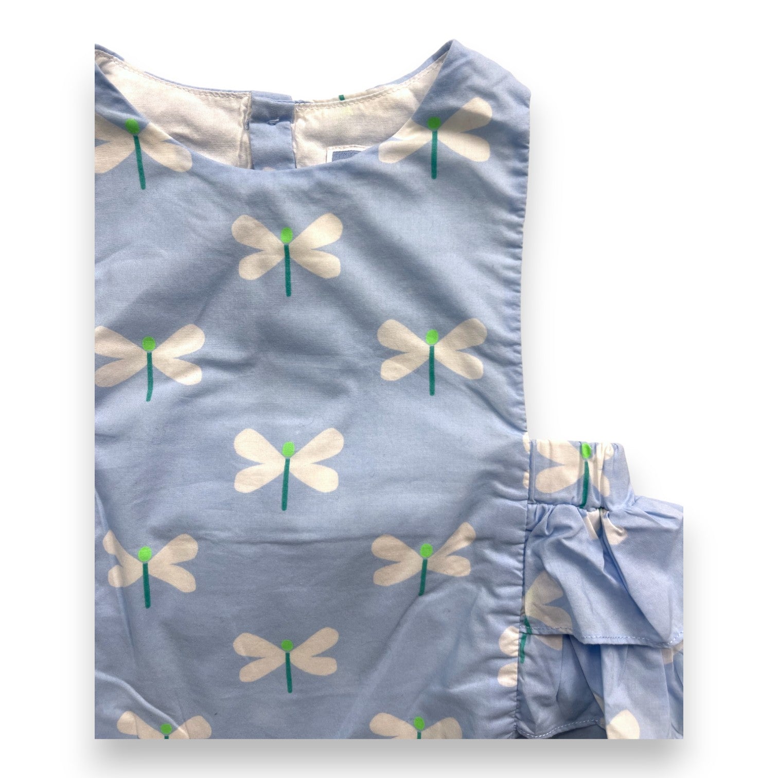 JACADI - Blue dragonfly romper - 6 months