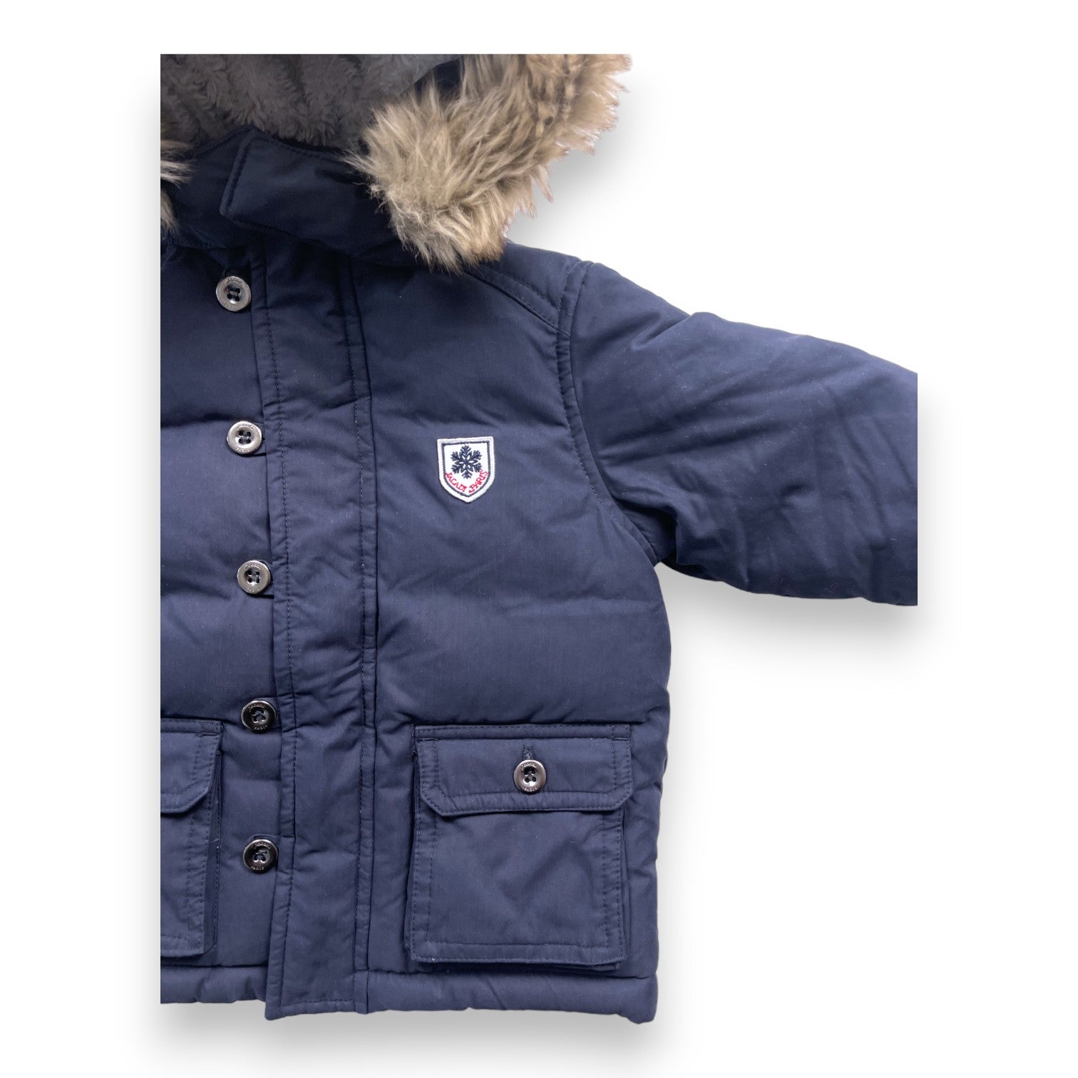 JACADI - Navy blue parka - 12 months