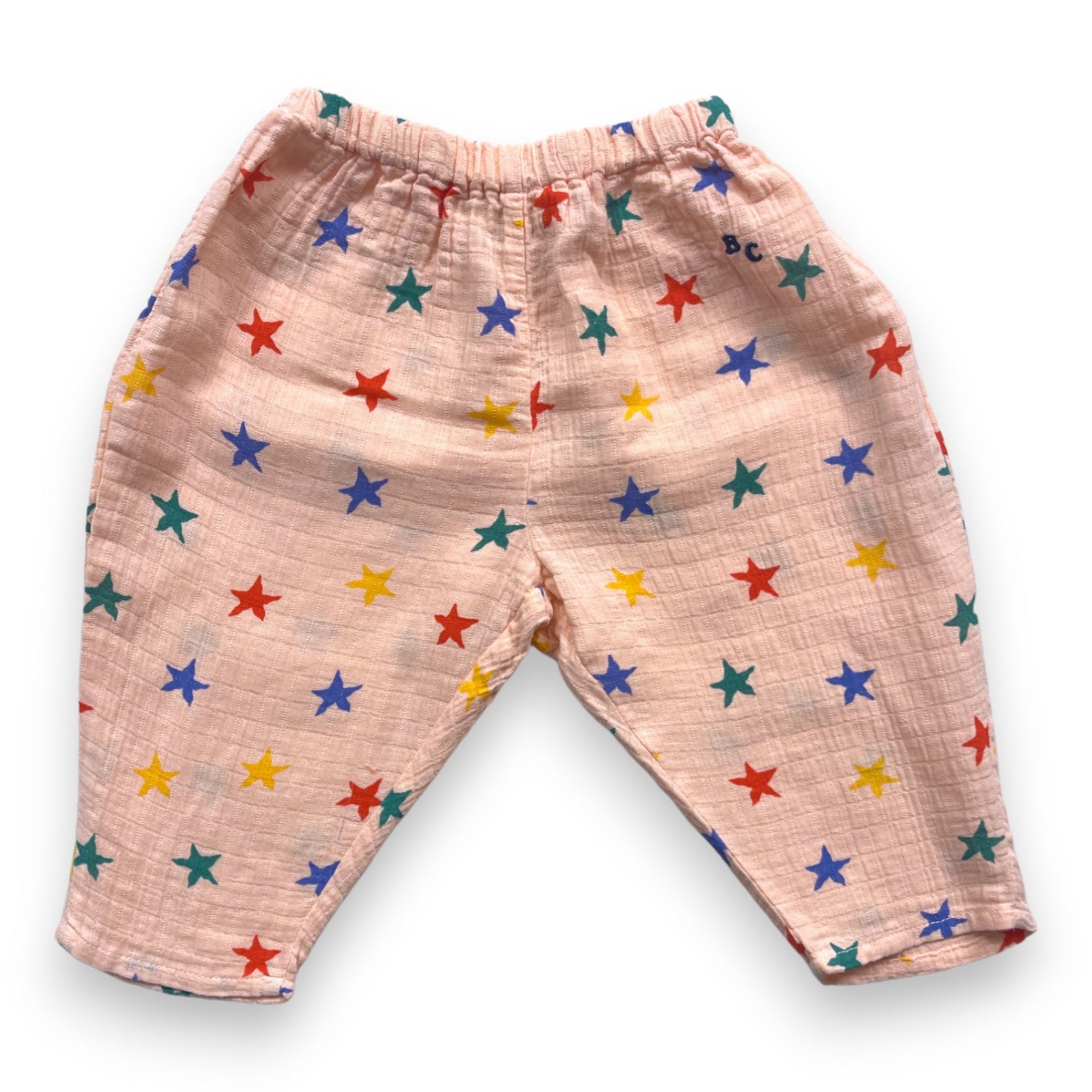 BOBO CHOSES - Pink harem pants with colorful stars - 6 months