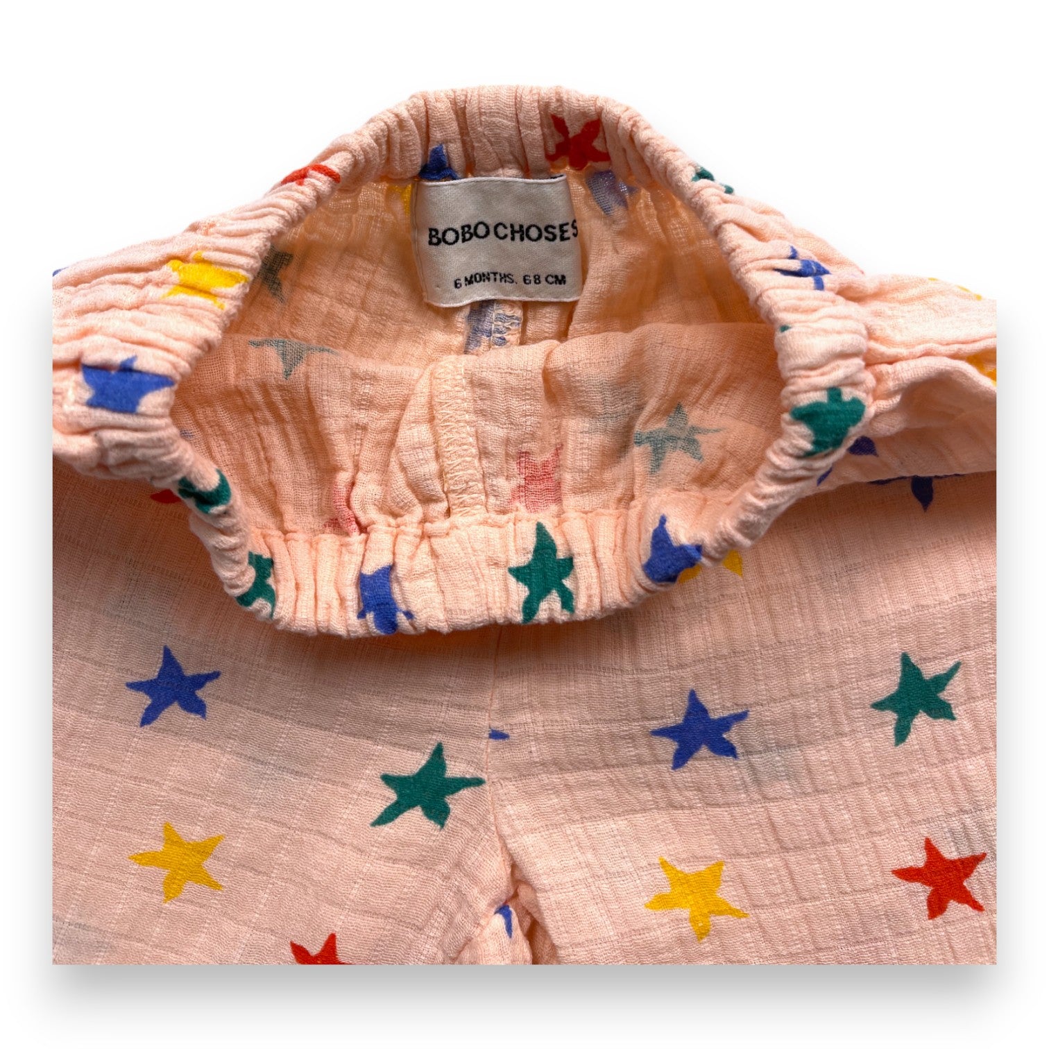BOBO CHOSES - Rosa Haremshose mit bunten Sternen - 6 Monate